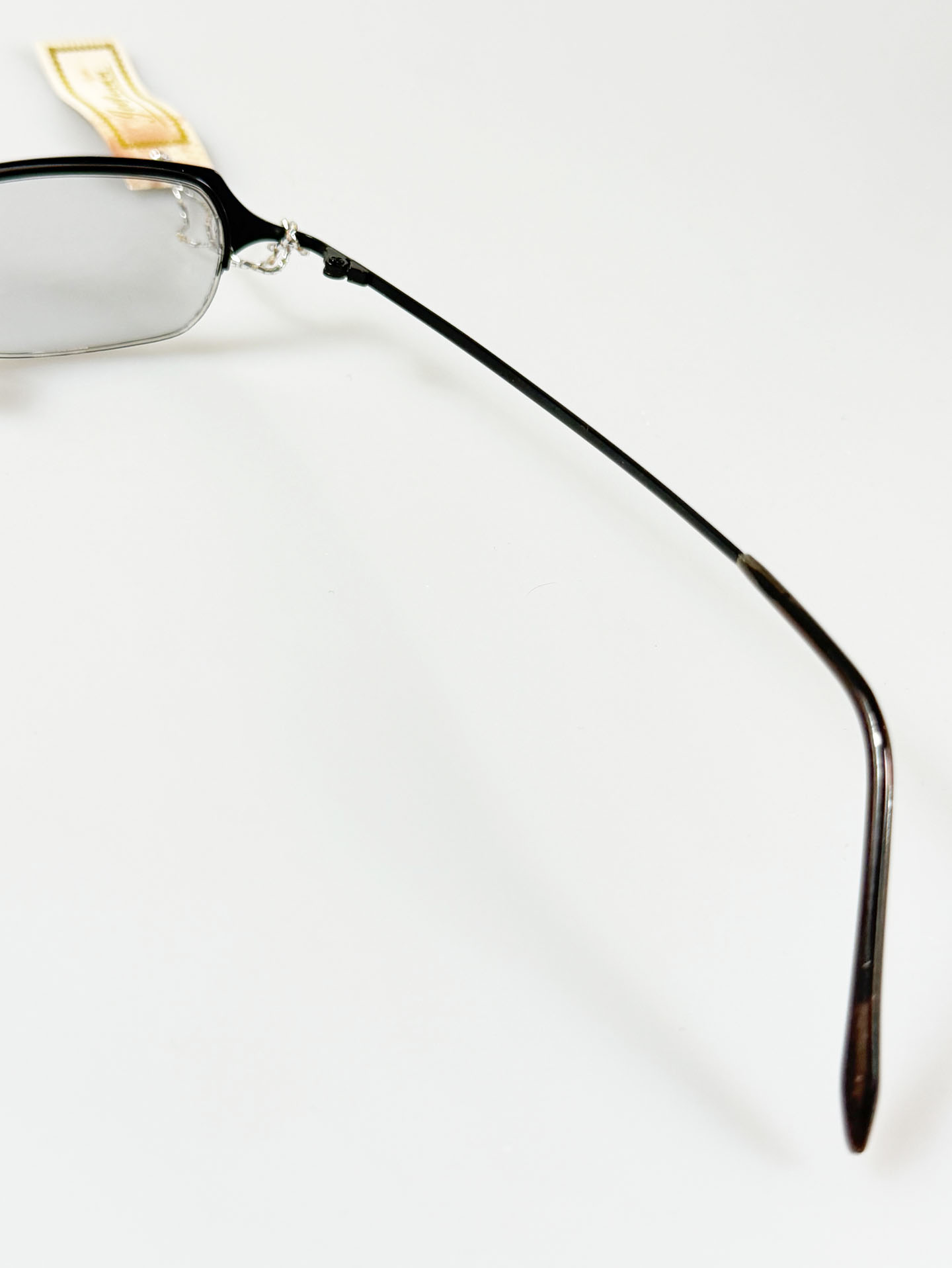 JEEP Black Half-Rim Square Metal Glasses