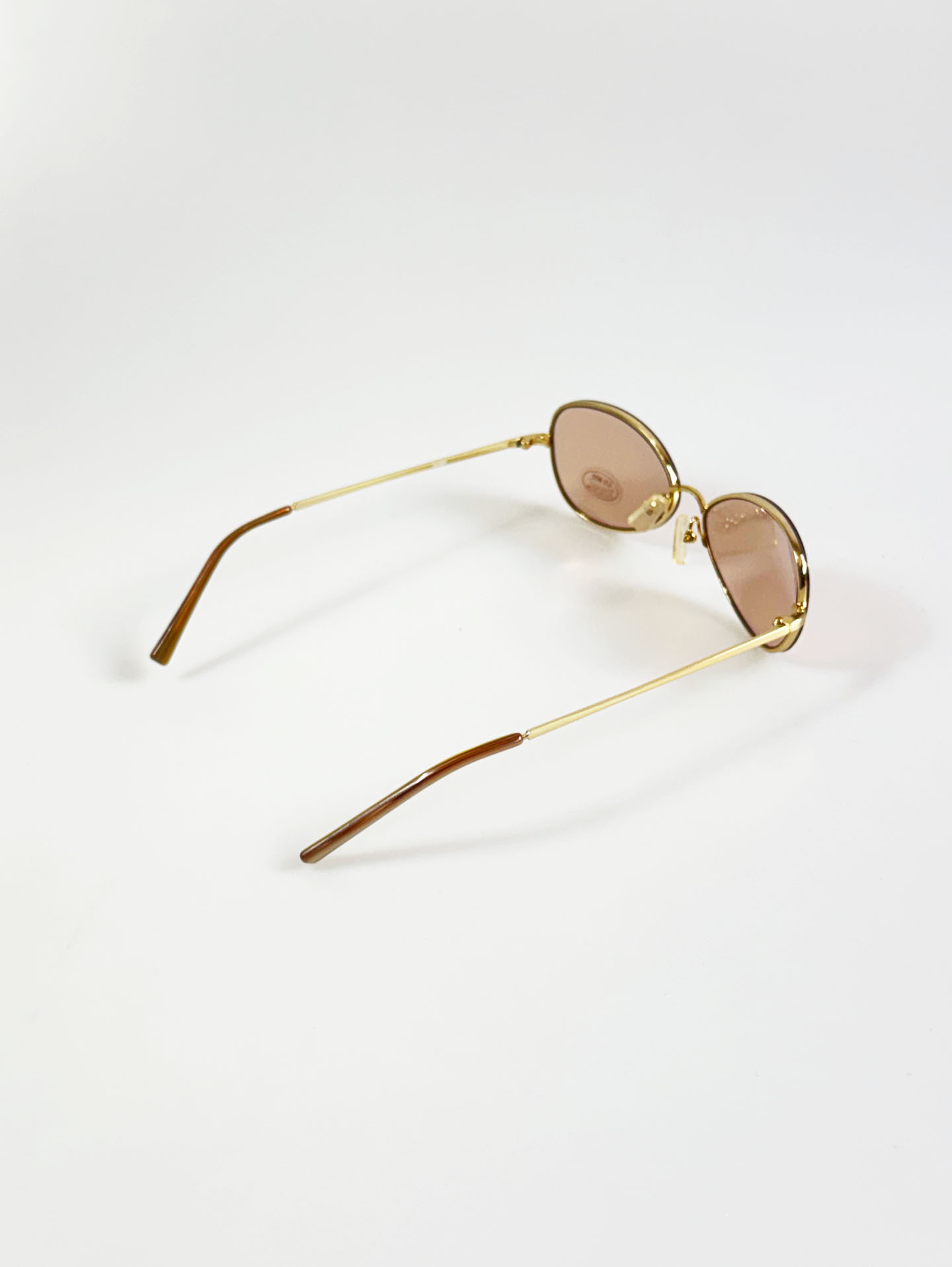 IXRON Rimless Cat-Eye Metal Tint Sunglasses