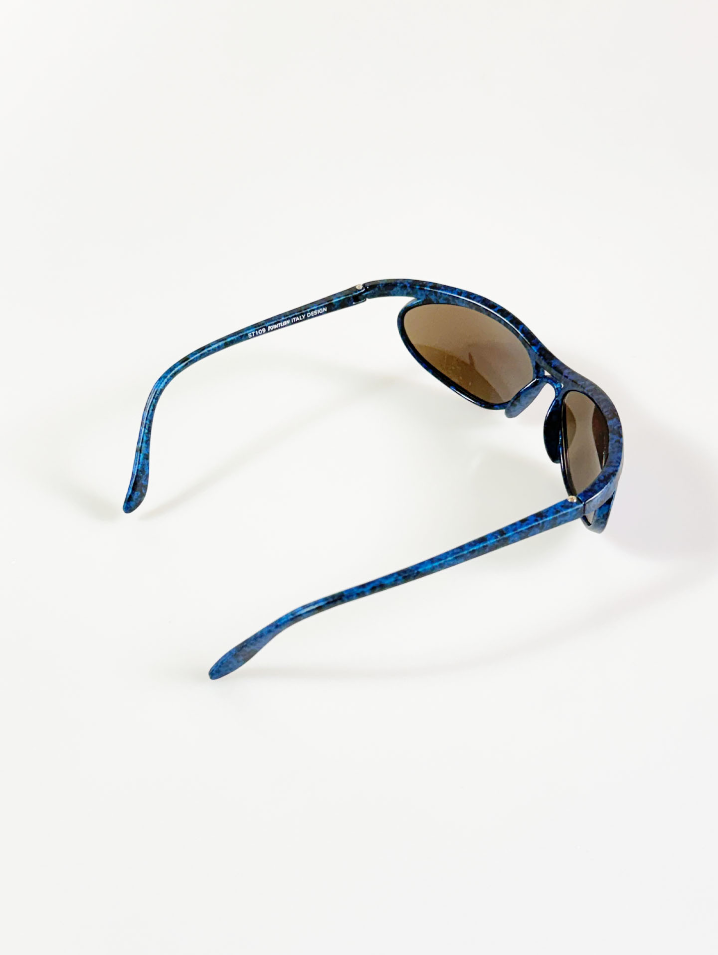 90’s KANTLON Blue Marble Wraparound Sunglasses