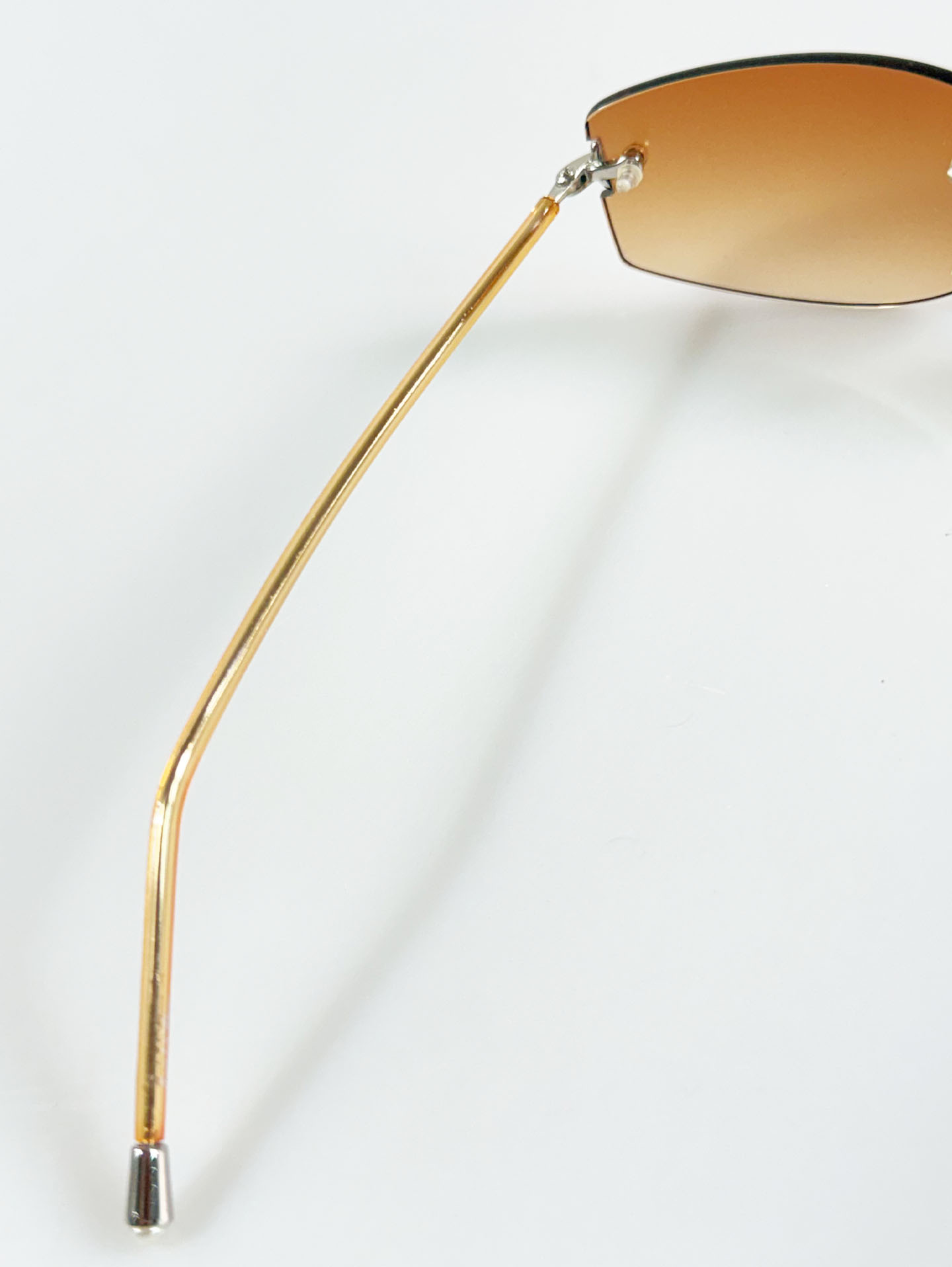 CAPRIO Rimless Square Metal Tint Sunglasses