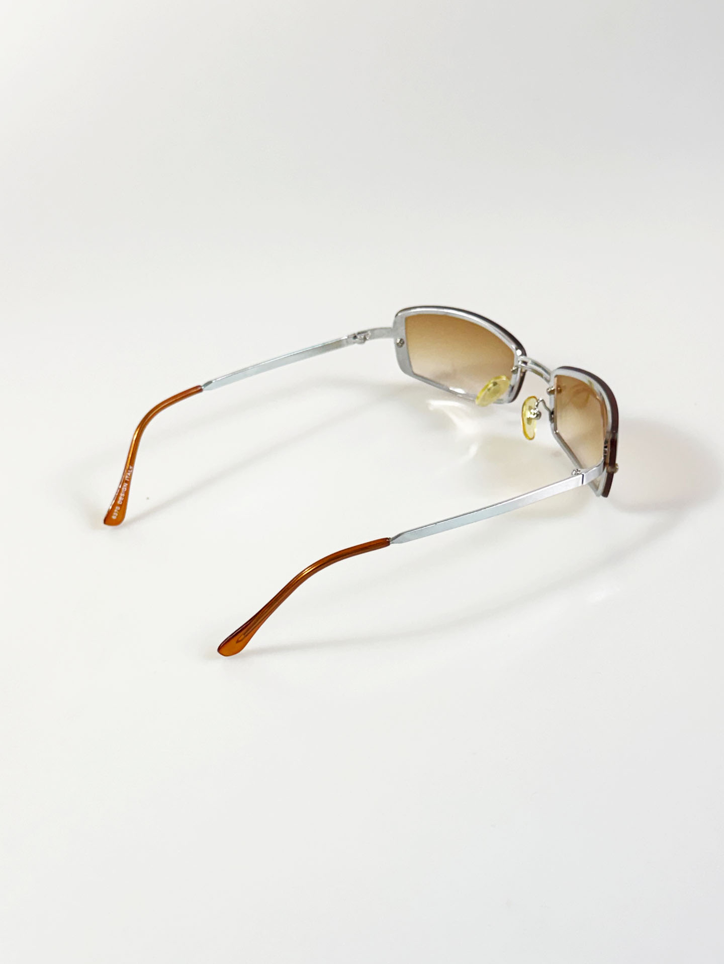 Rimless Square Metal Frame Tint Sunglasses