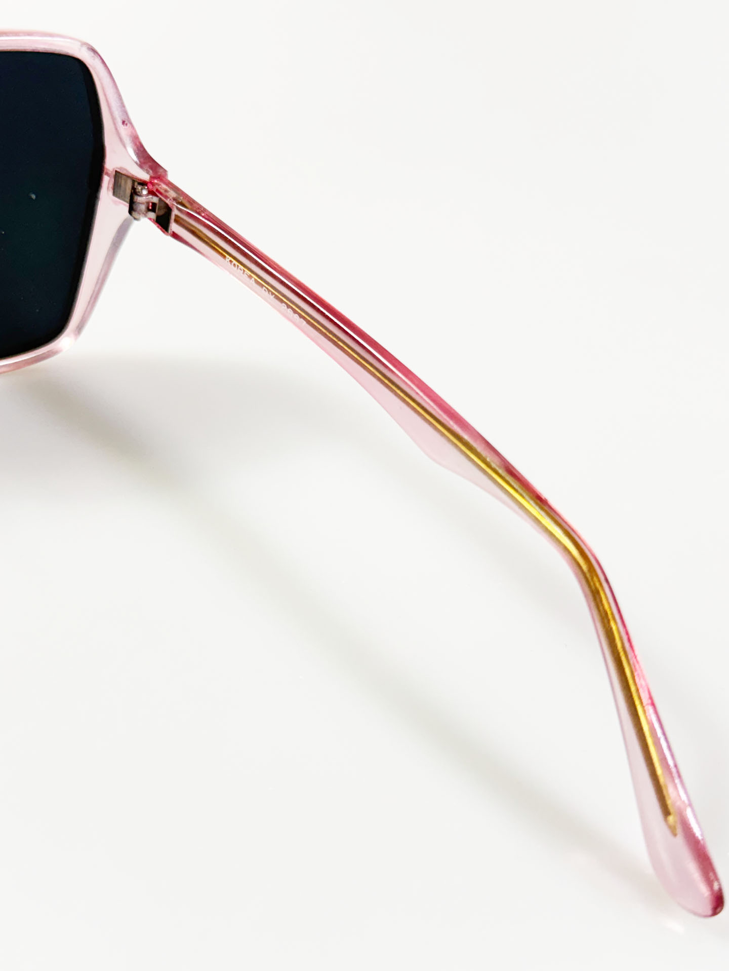 90's Oversized Bold Square Pink Frame Sunglasses