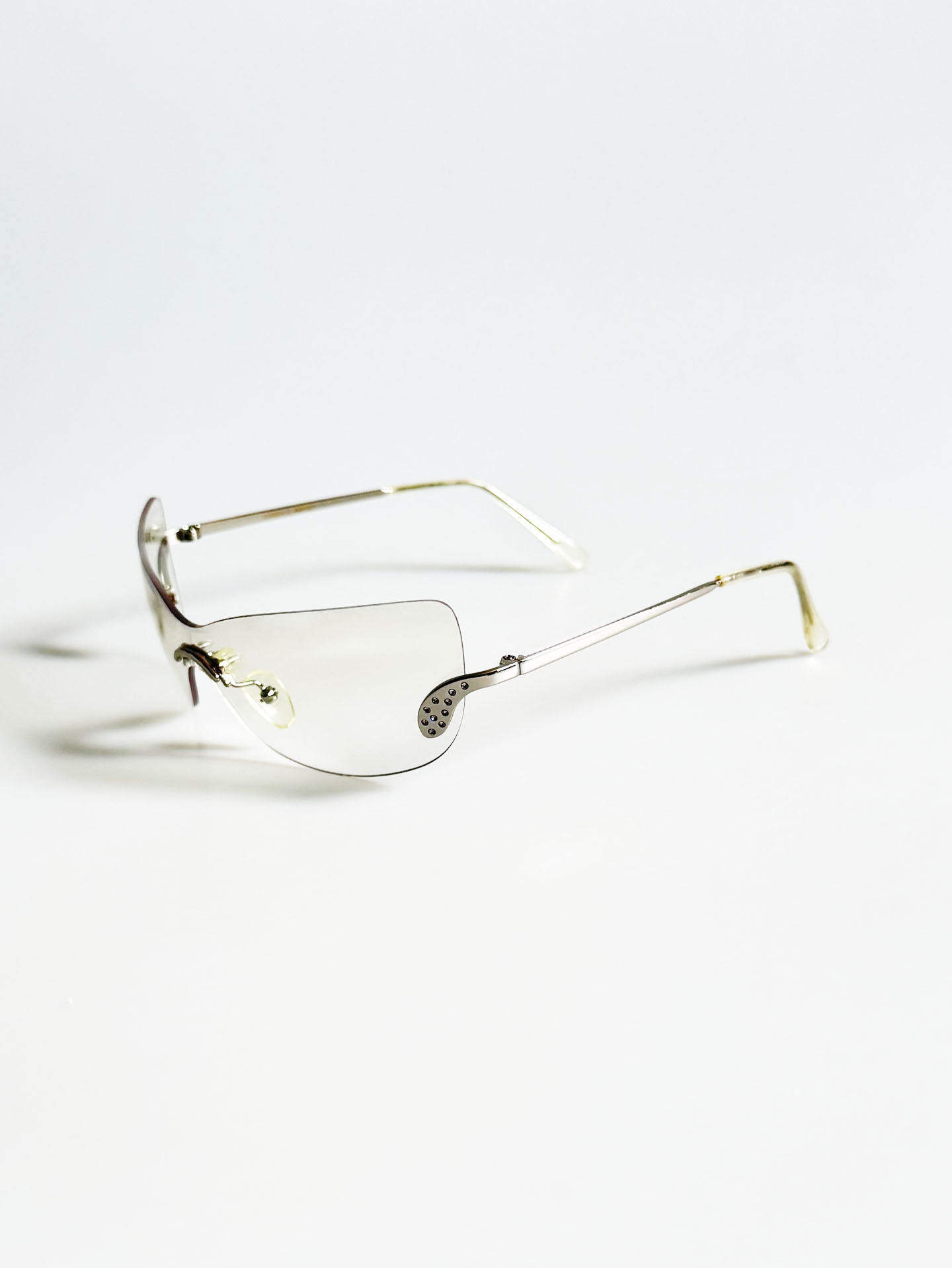 CAPRIO Rimless Shield Wrap Goggle Sunglasses