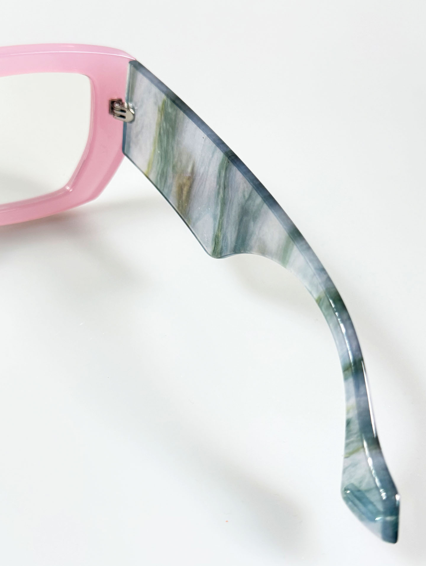 Pastel Pink Oversized Bold Square Sunglasses