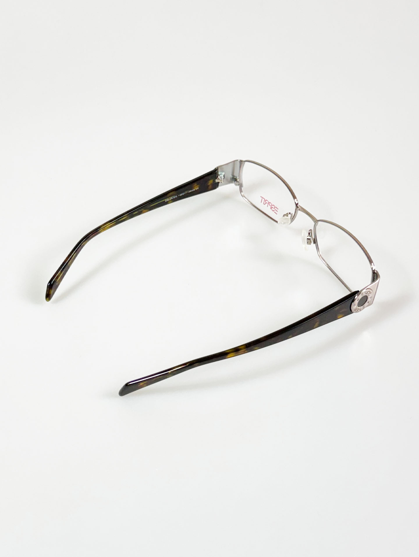 ESPRIT Silver Slim Square Metal Frame Glasses