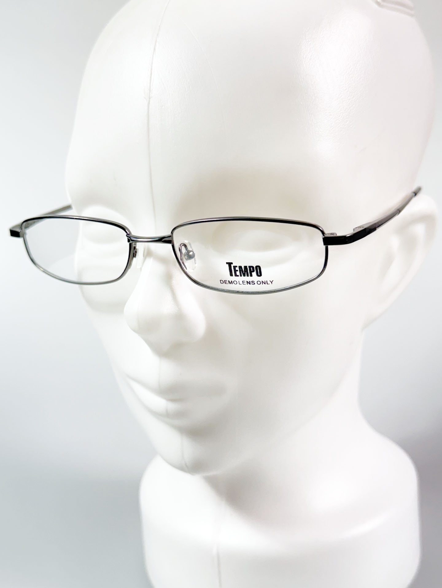 TEMPO Slim Square Metal Frame Glasses