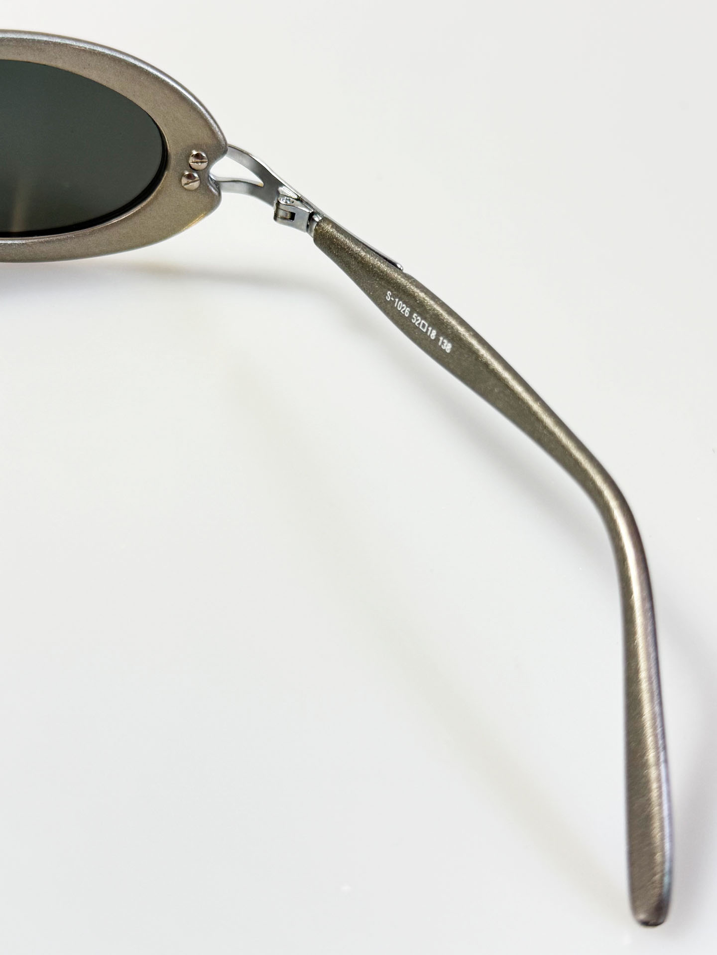 90's SERENO Bold Oval Combination Frame Sunglasses