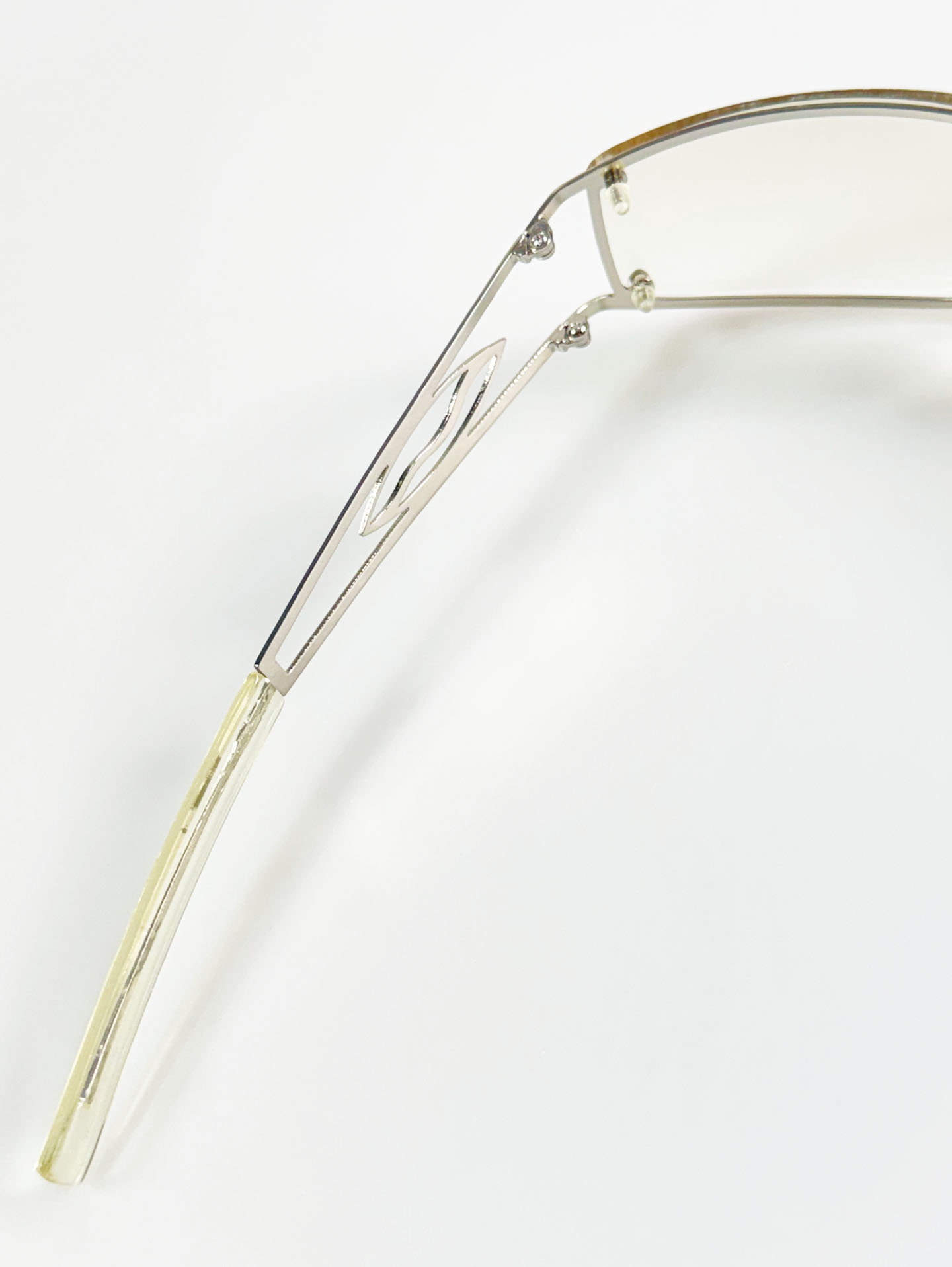 CAPRIO Rimless Square Metal Tinted Sunglasses