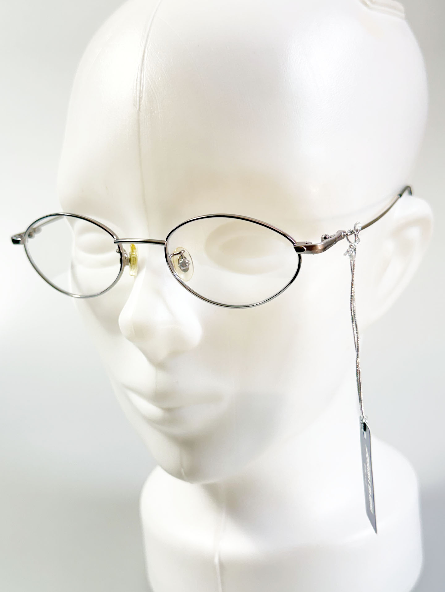 MONT BLANC PARIS Silver Metal Slim Oval Frame Glasses