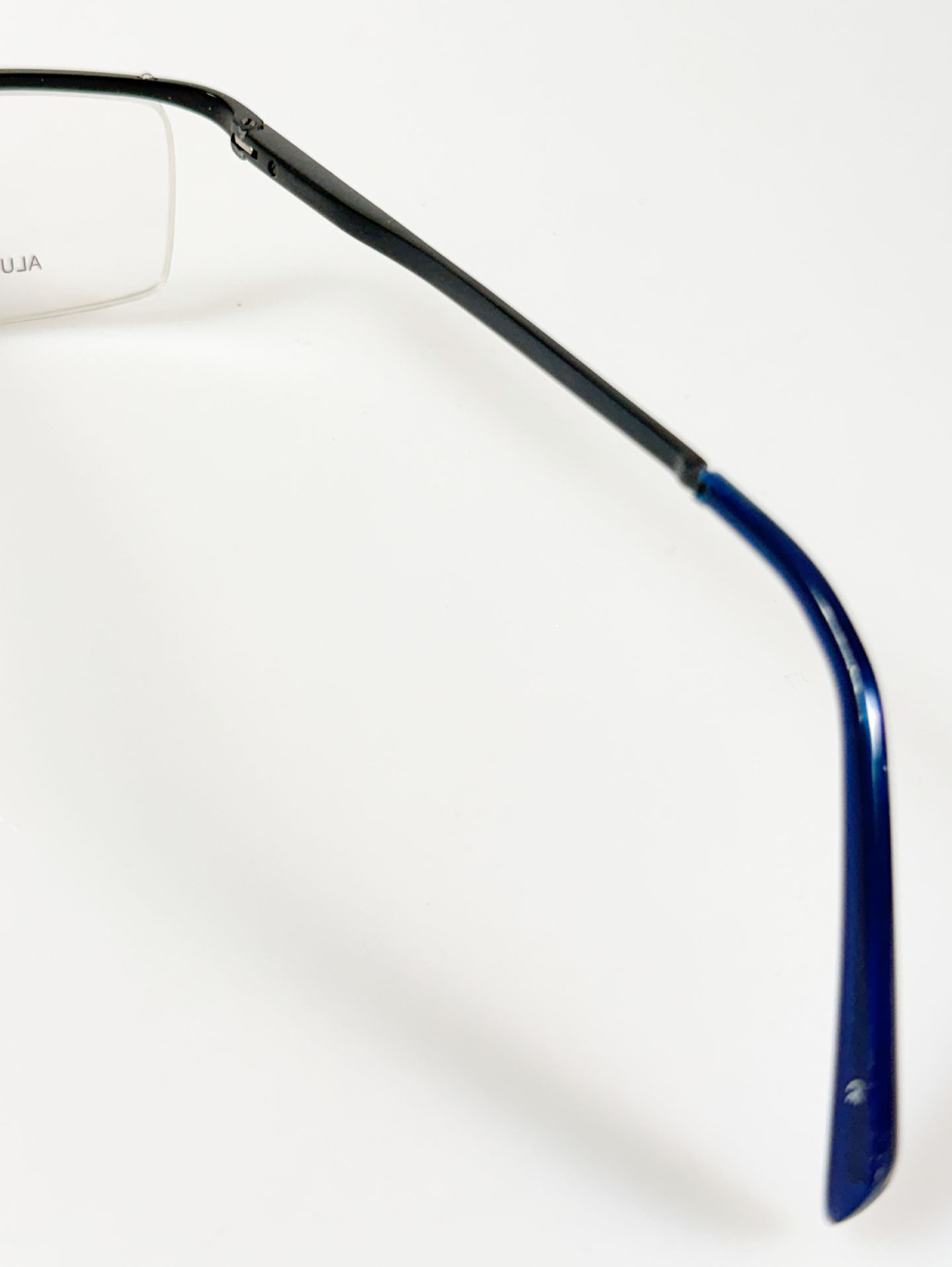 FRANCESCO SMALTO Black Square Half-Rim Glasses