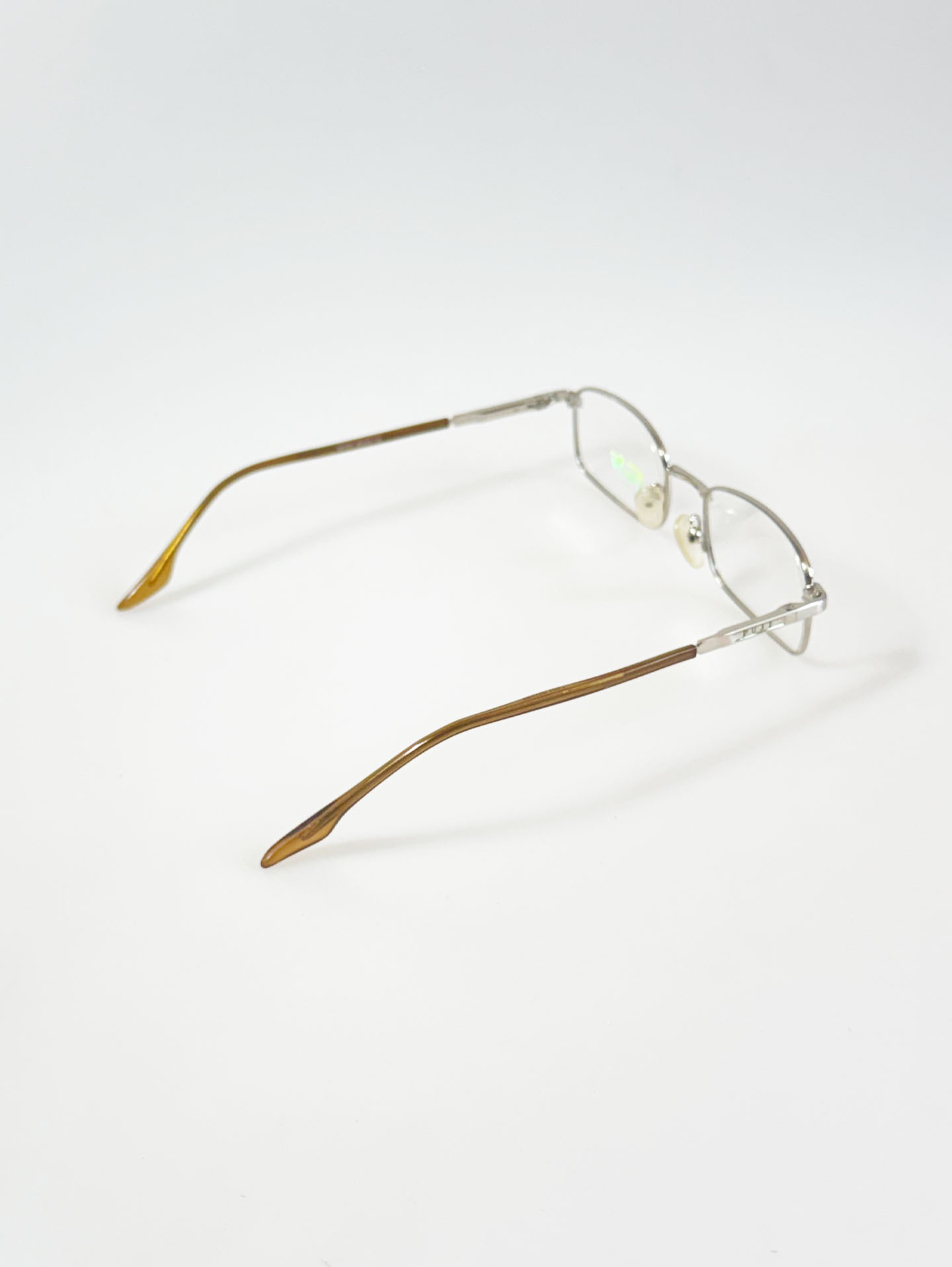 90's FUJI JAPAN Slim Square Metal Glasses Collection / 2 Colors