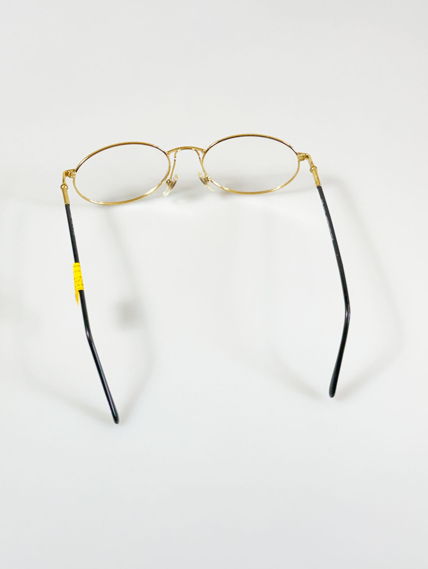 MONTENAPOLEONE Slim Oval Gold Metal Glasses