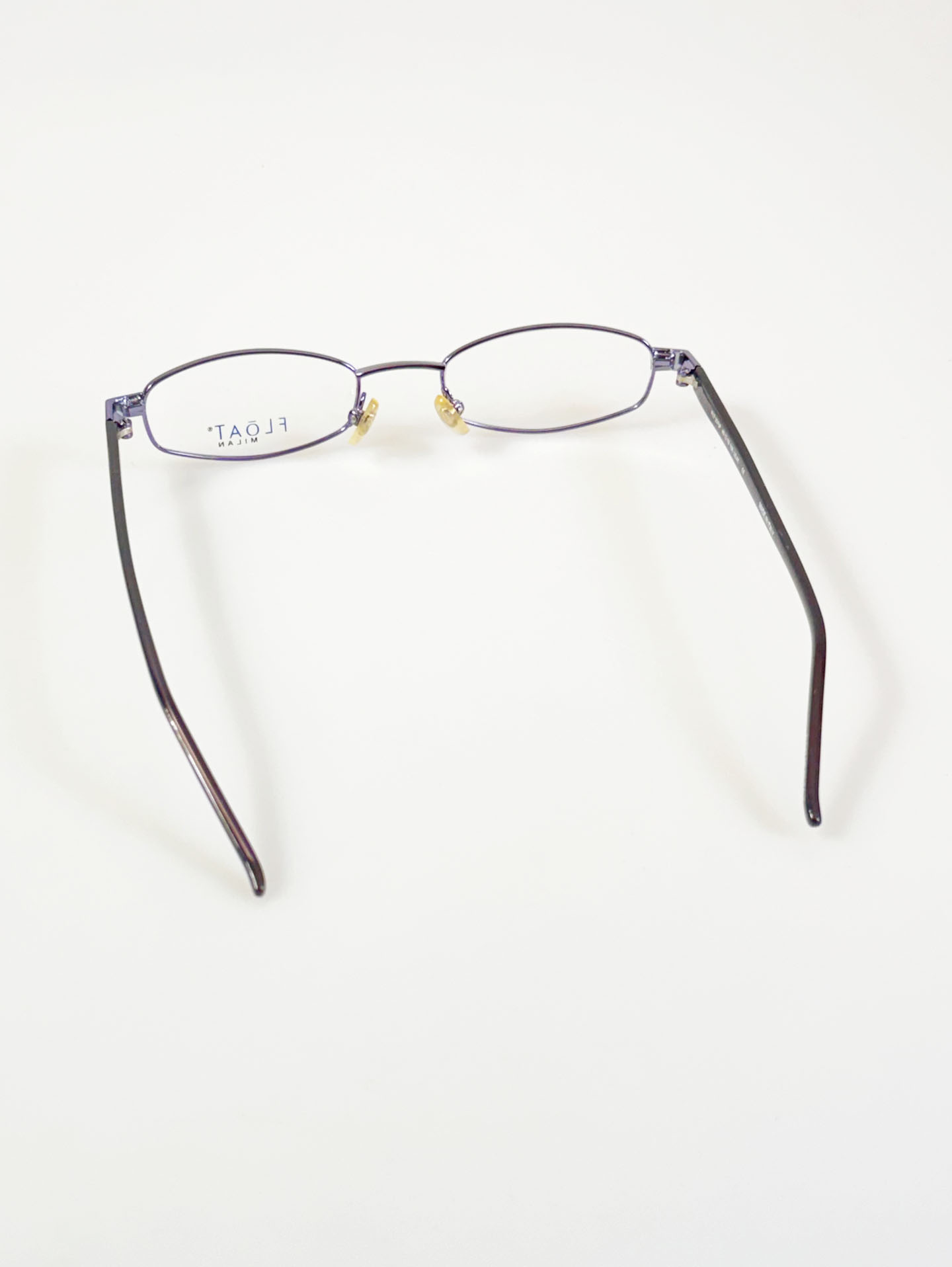 FLOAT MILAN Purple Slim Oval Metal Frame Glasses