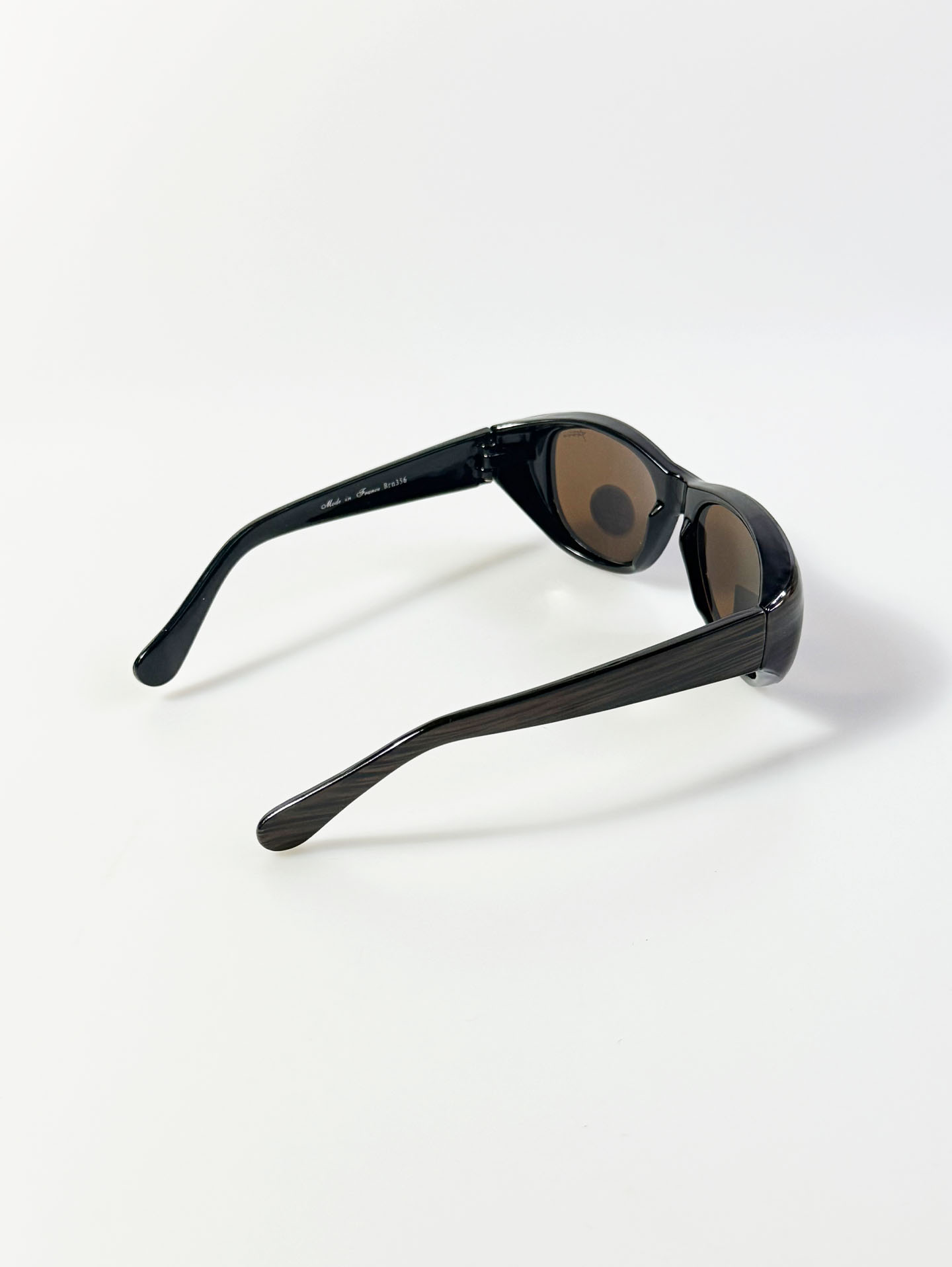 TANGO Brown Woodgrain Optyl Bold Oval Sunglasses