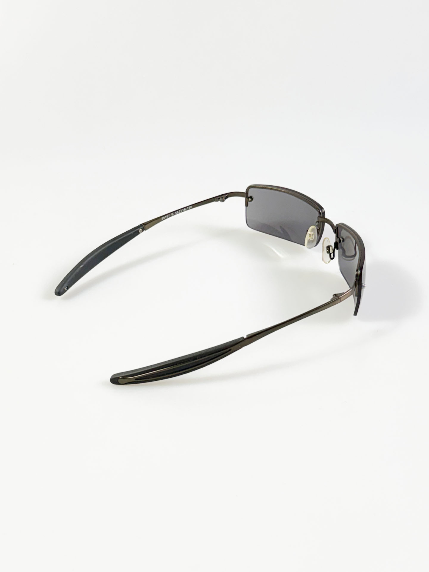 90's UNOSOLEIL Rimless Square Metal Sunglasses