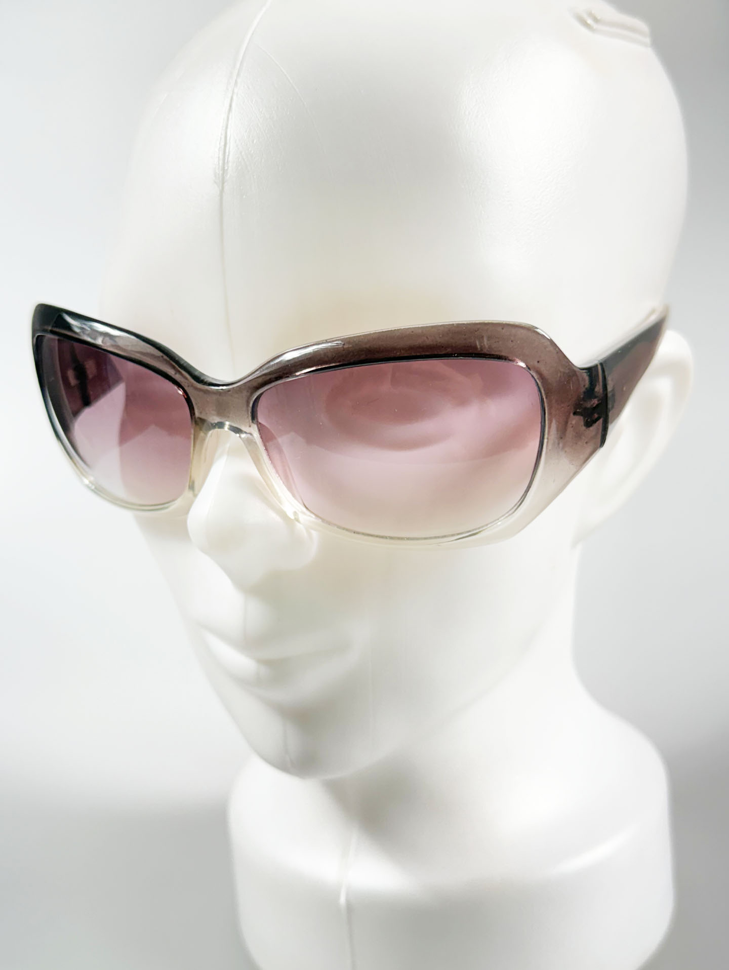 Smoke Gradient Oversized Square Tint Sunglasses