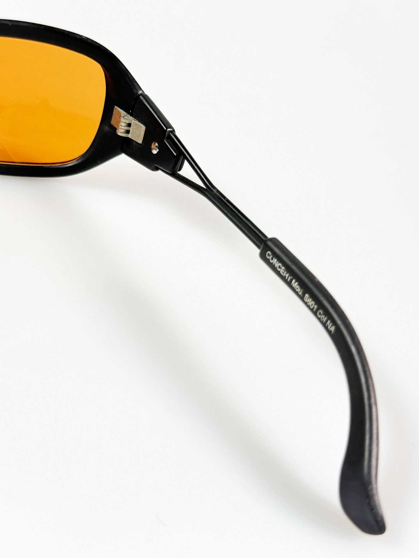 90's CONCERT Black Wraparound Square Tint Sunglasses