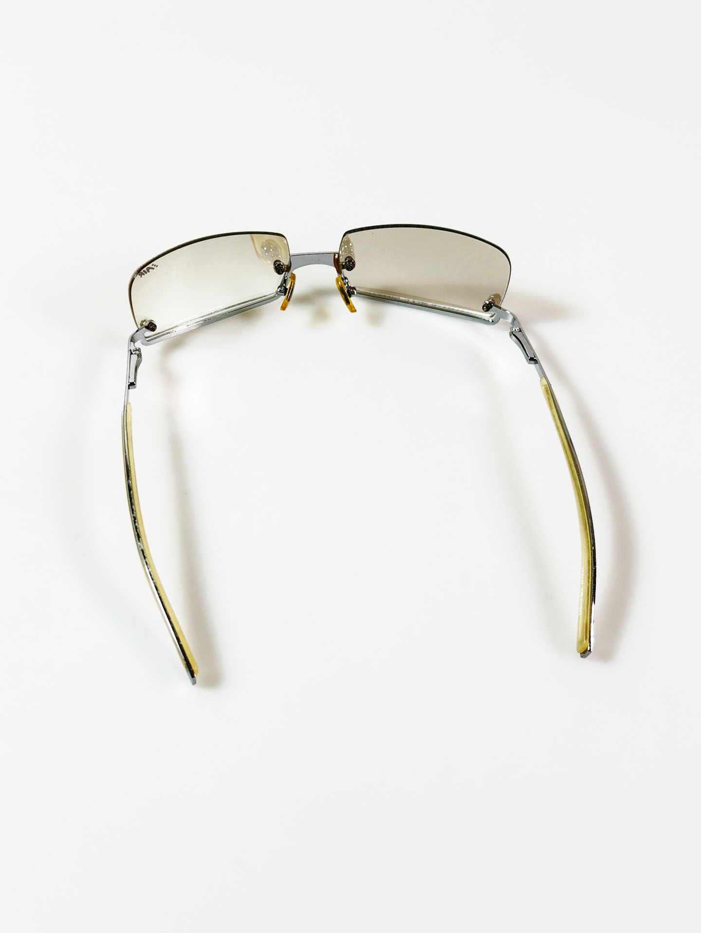 90's AIR Rimless Shield Metal Frame Sunglasses