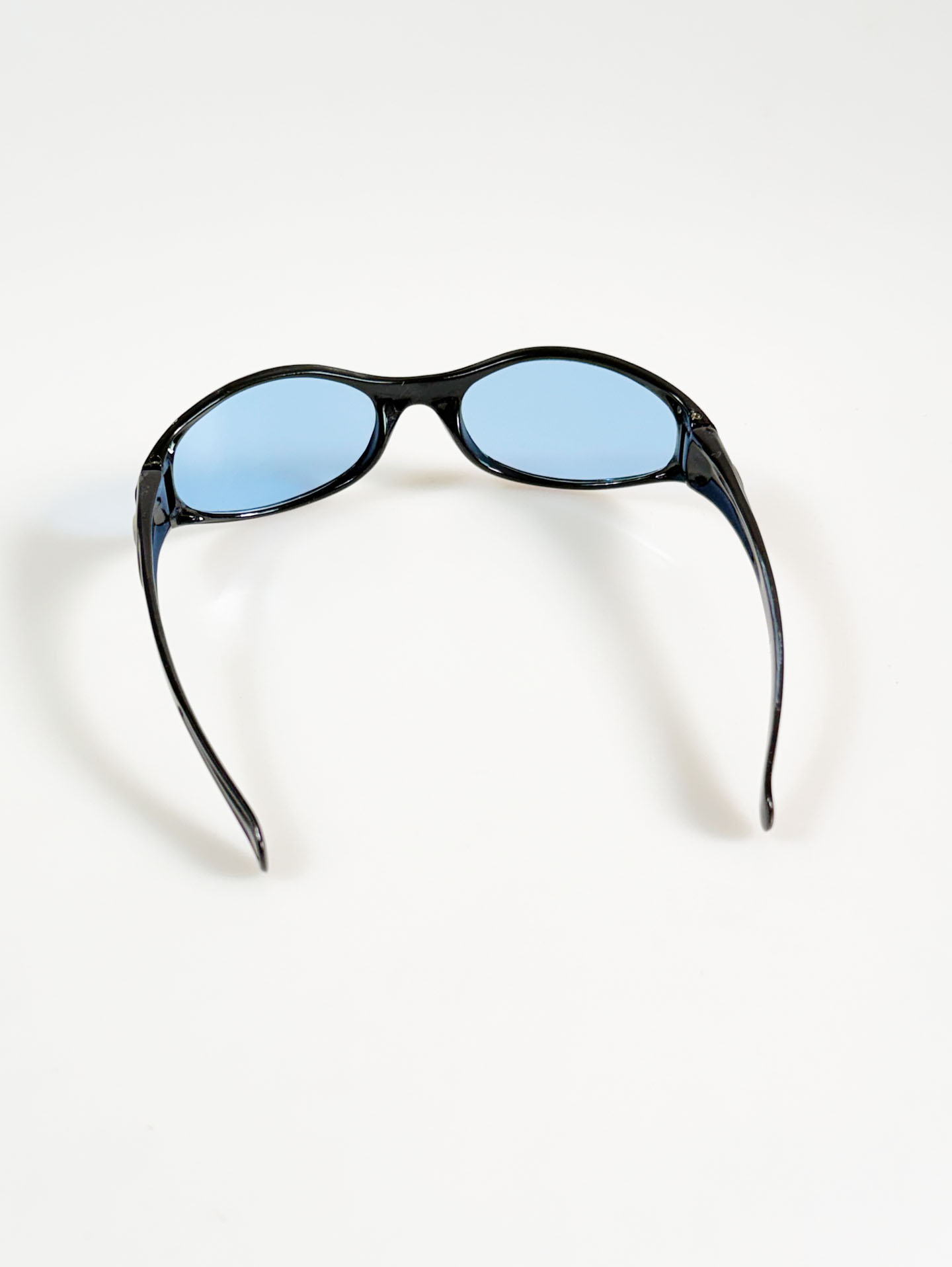 90's OXYGEN Black Wraparound Oval Tint Sunglasses
