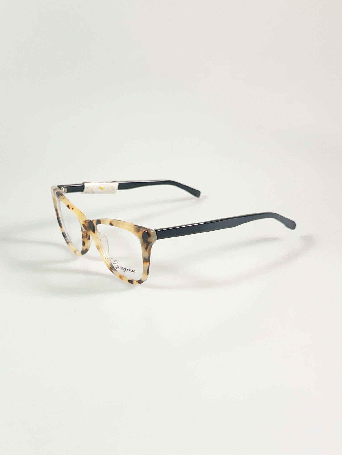 GEORGINA Cat-Eye Tortoise Horn-Rim Frame Glasses