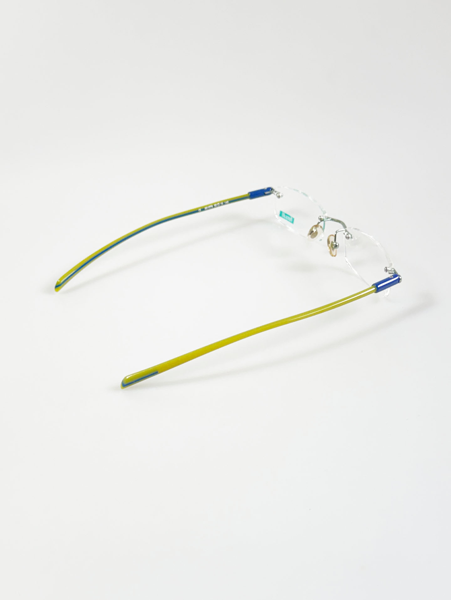90’s FUTIS Rimless Square Metal Glasses