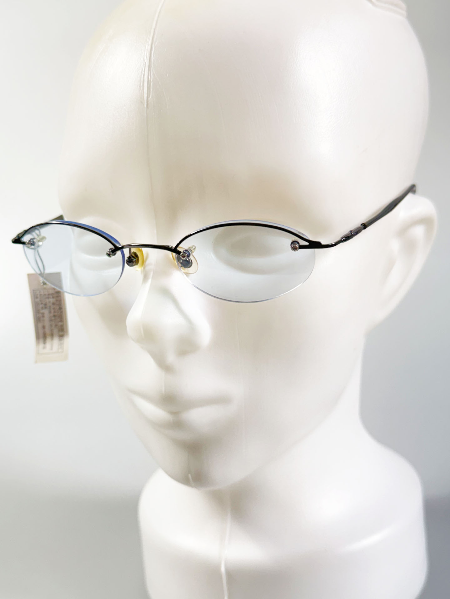 JEEP Semi-Rimless Oval Gunmetal Glasses