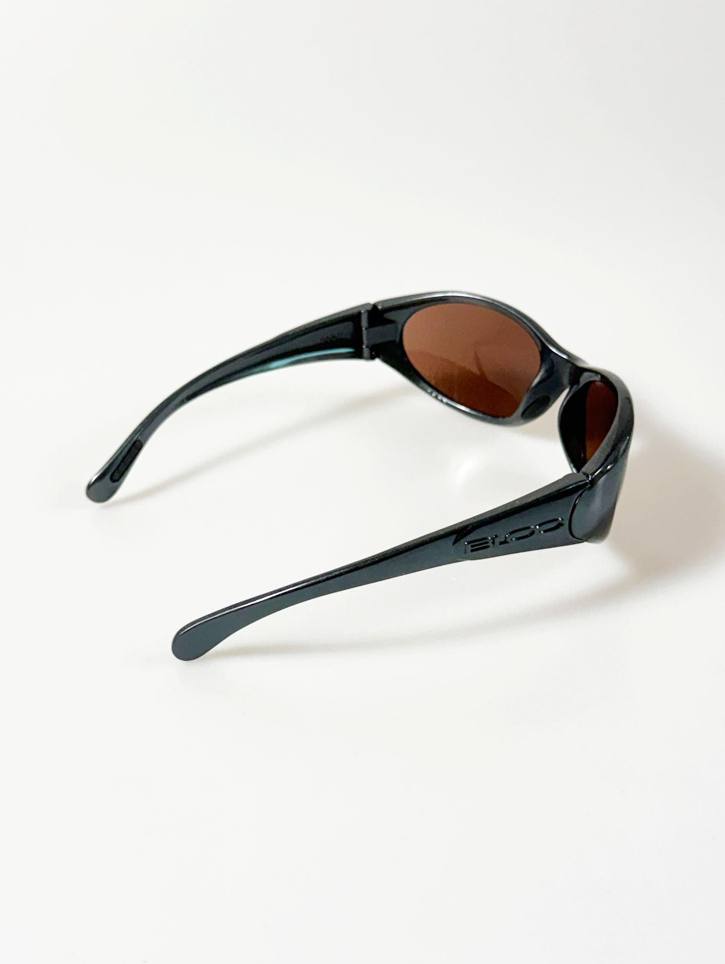 BLOC Charcoal Wraparound Oval Tint Sunglasses