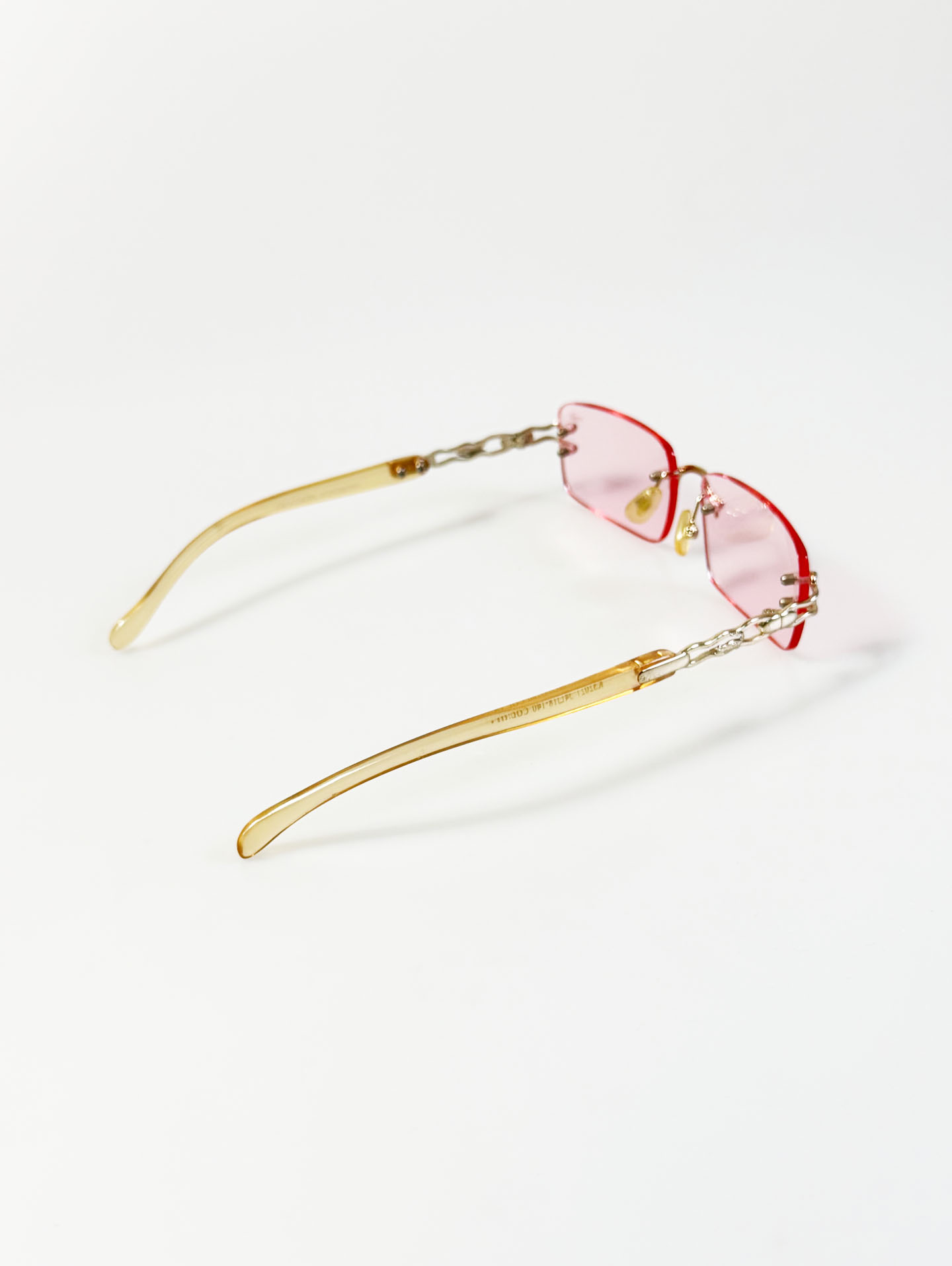 90's CROCOKIDS Rimless Square Tint Sunglasses