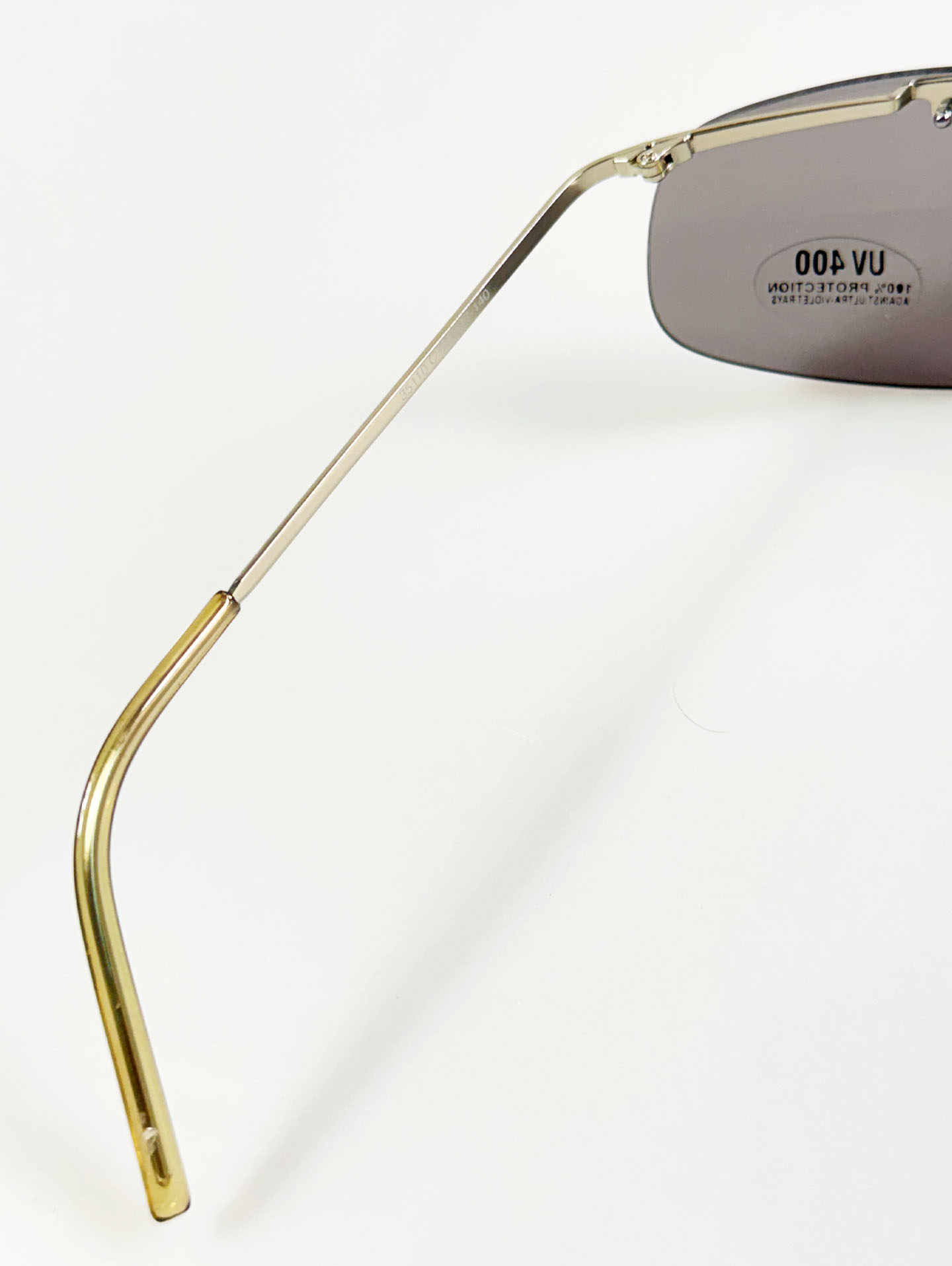 90's UNOSOLEIL Rimless Wraparound Metal Sunglasses