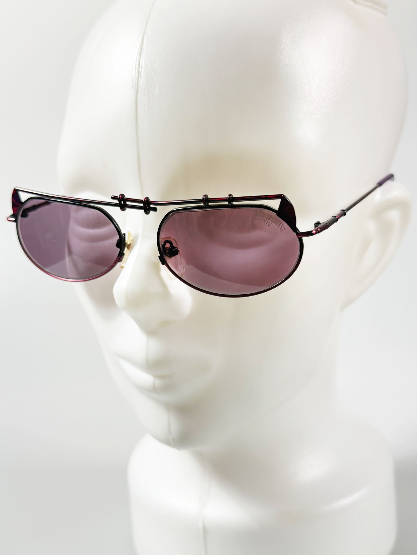 90's MICHIKO LONDON Iridescent Double Bridge Sunglasses / 3 Colors