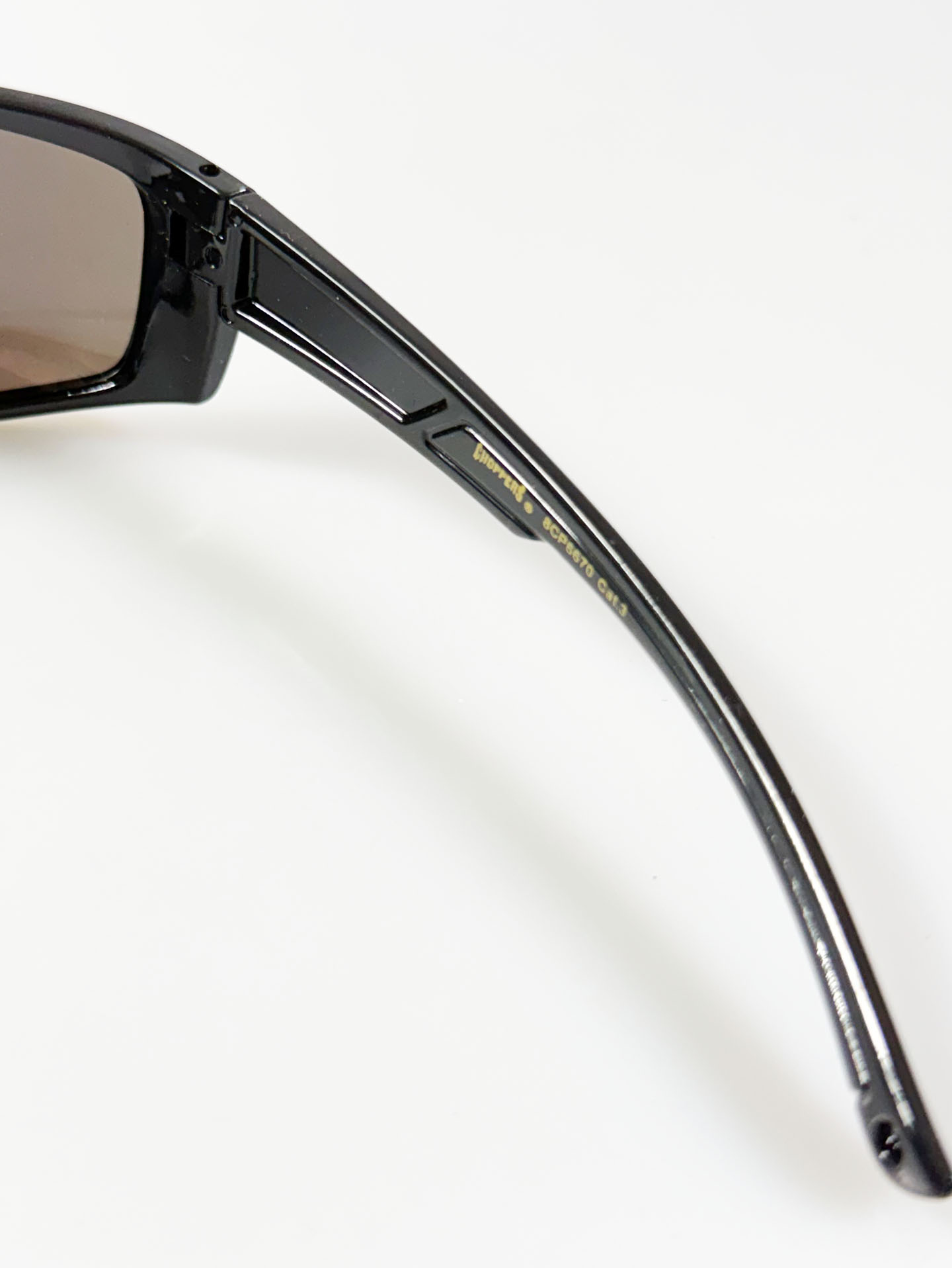 CHOPPERS Wraparound Black Blue Biker Sunglasses