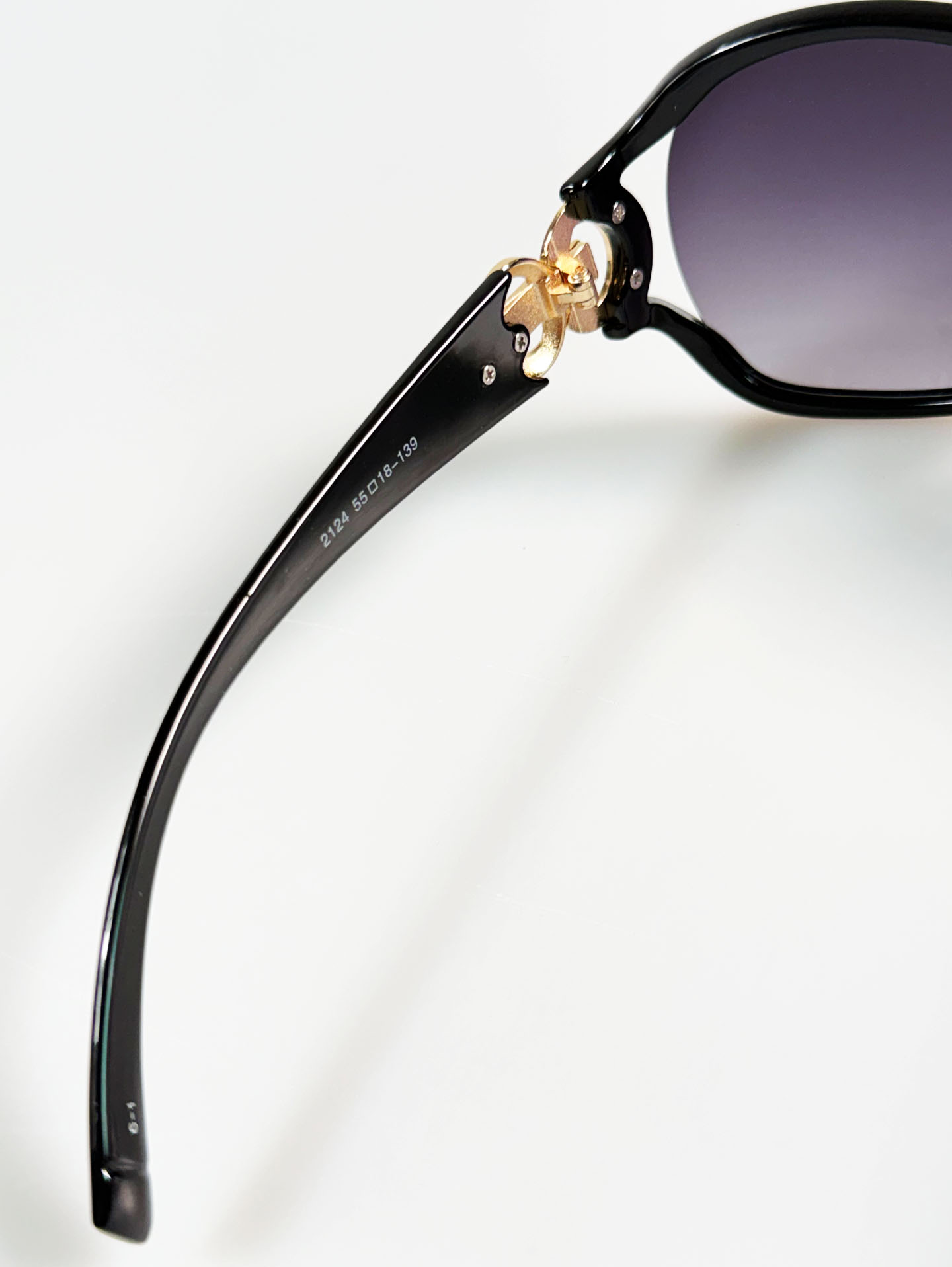 NICOLE Black Oversized Square Frame Sunglasses