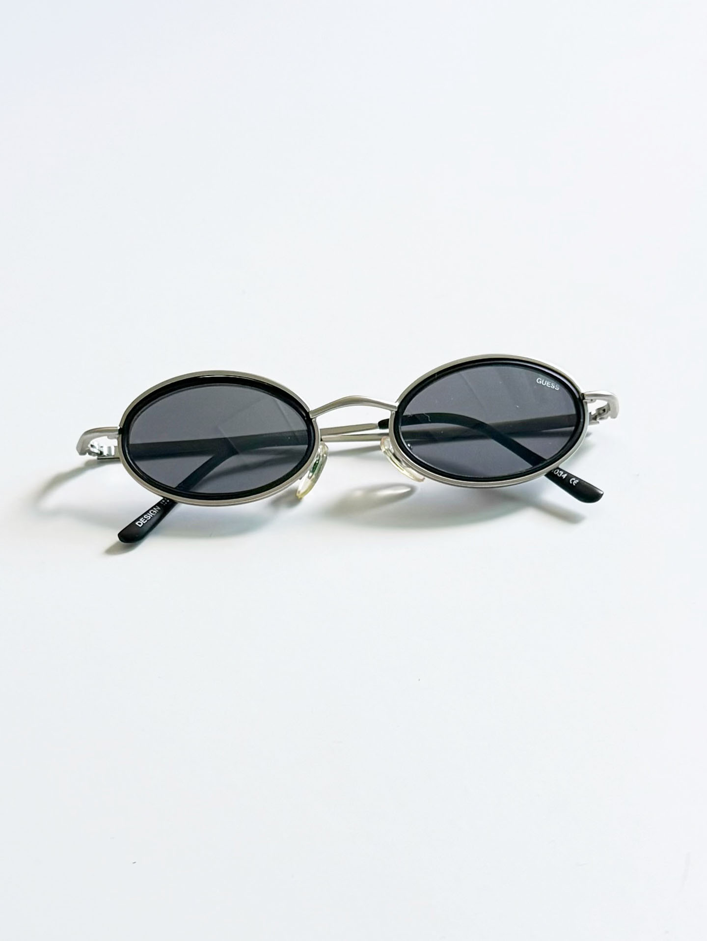 GUESS Silver Combi Oval Metal Sunglasses