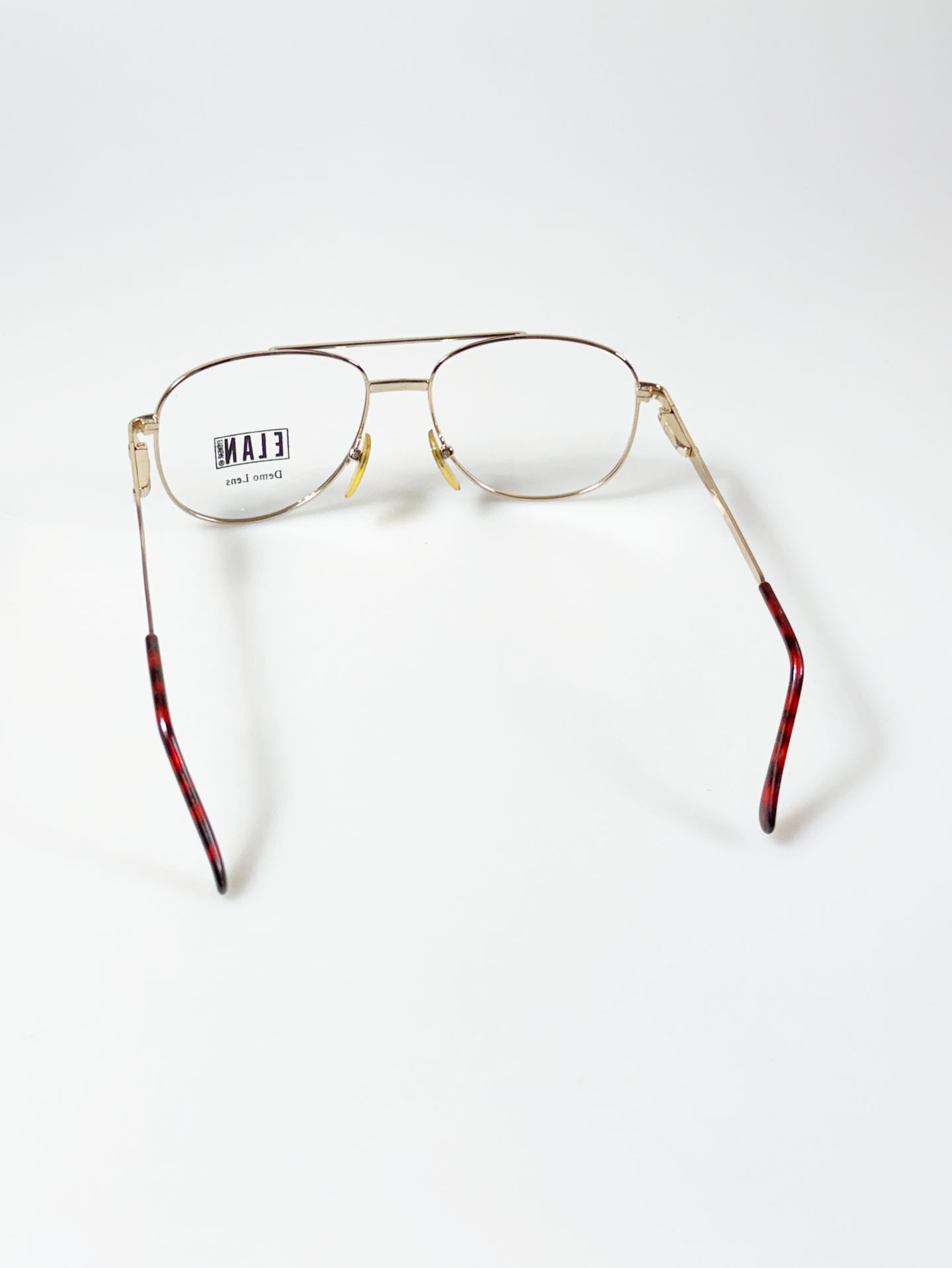 90's ELAN Gold Double-Bridge Aviator Metal Glasses