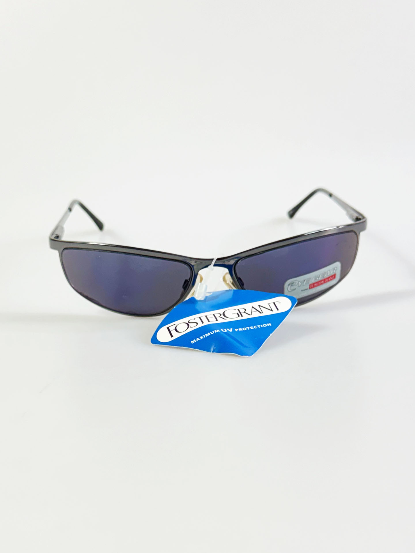 FOSTER GRANT Gunmetal Slim Square Sunglasses