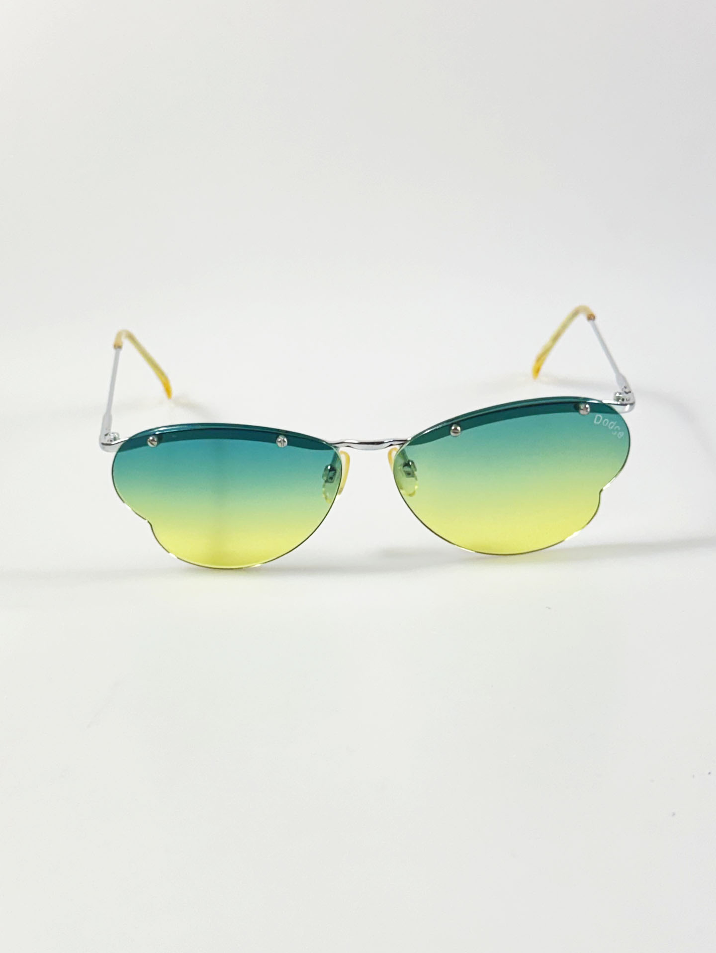 90's DODGE Rimless Butterfly Metal Tint Sunglasses