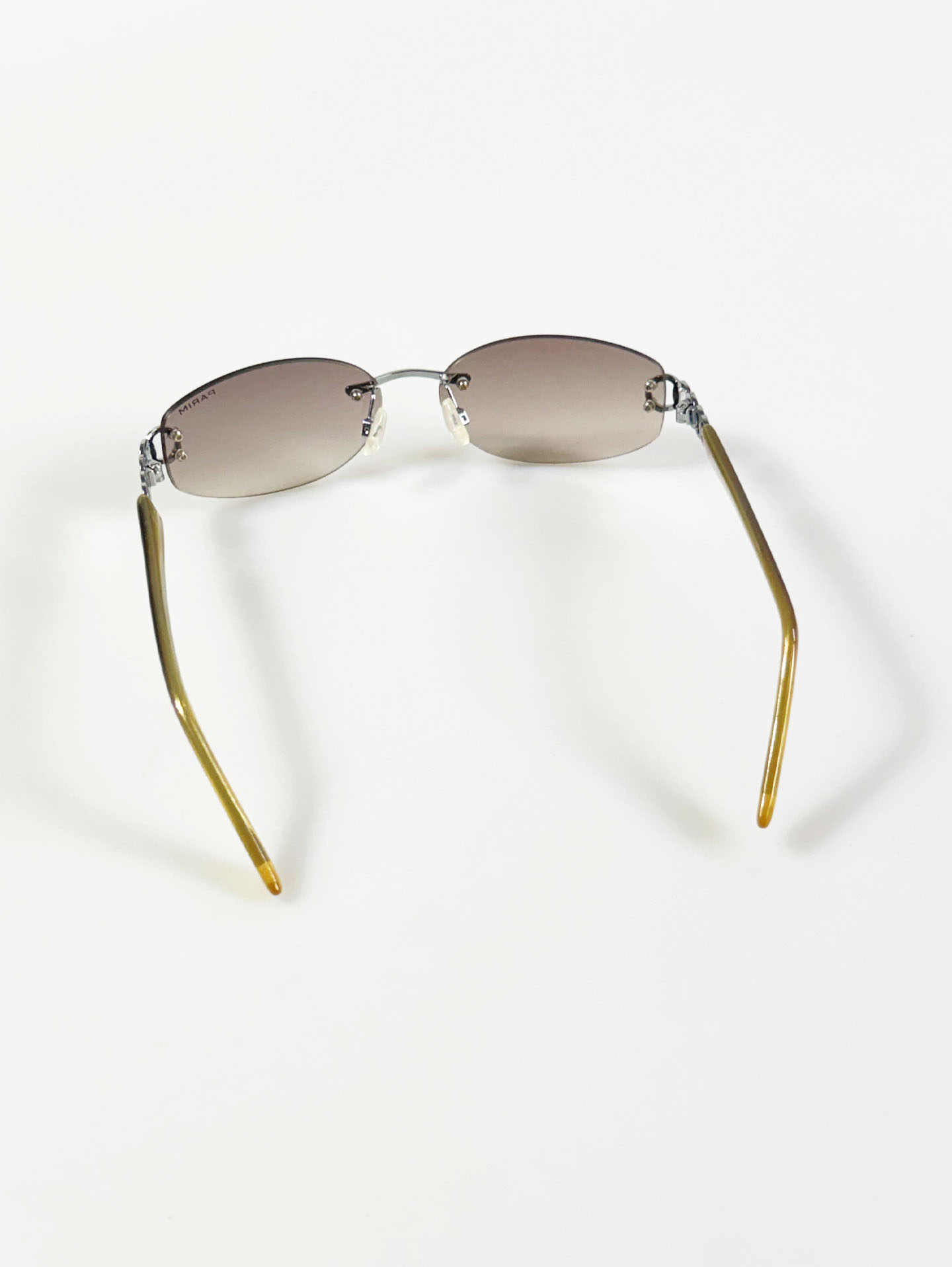 PARIM Rimless Oval Metal Sunglasses