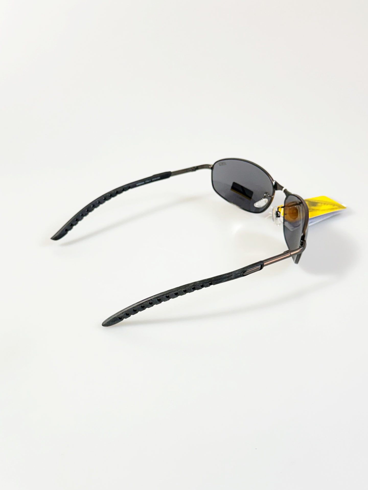 SS EYEWEAR Gunmetal Slim Oval Metal Frame Sunglasses