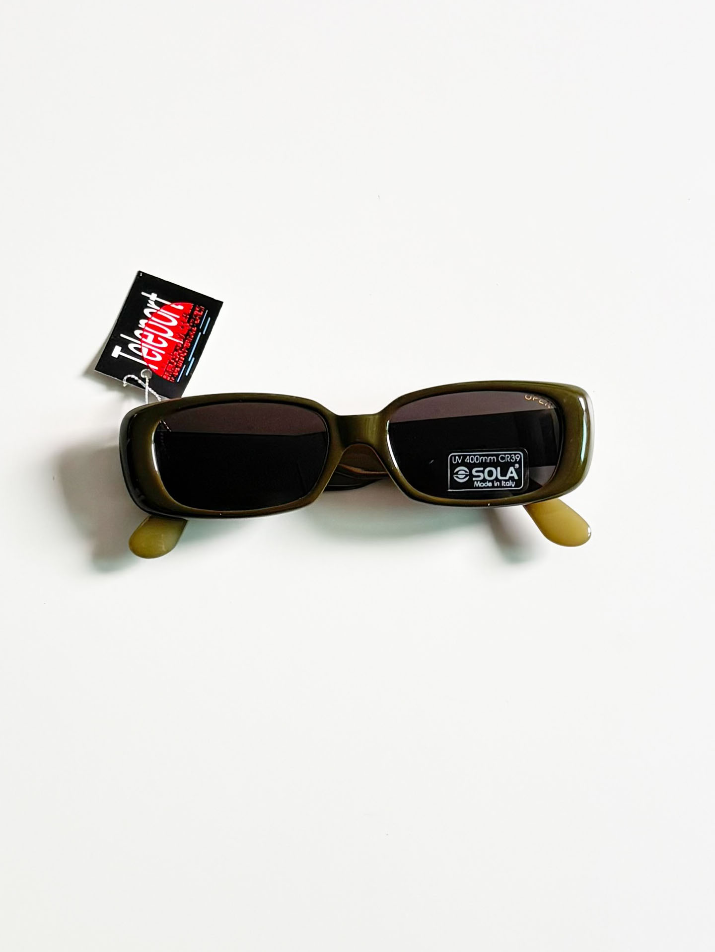 90’s OPEN Deep Olive Bold Square Sunglasses