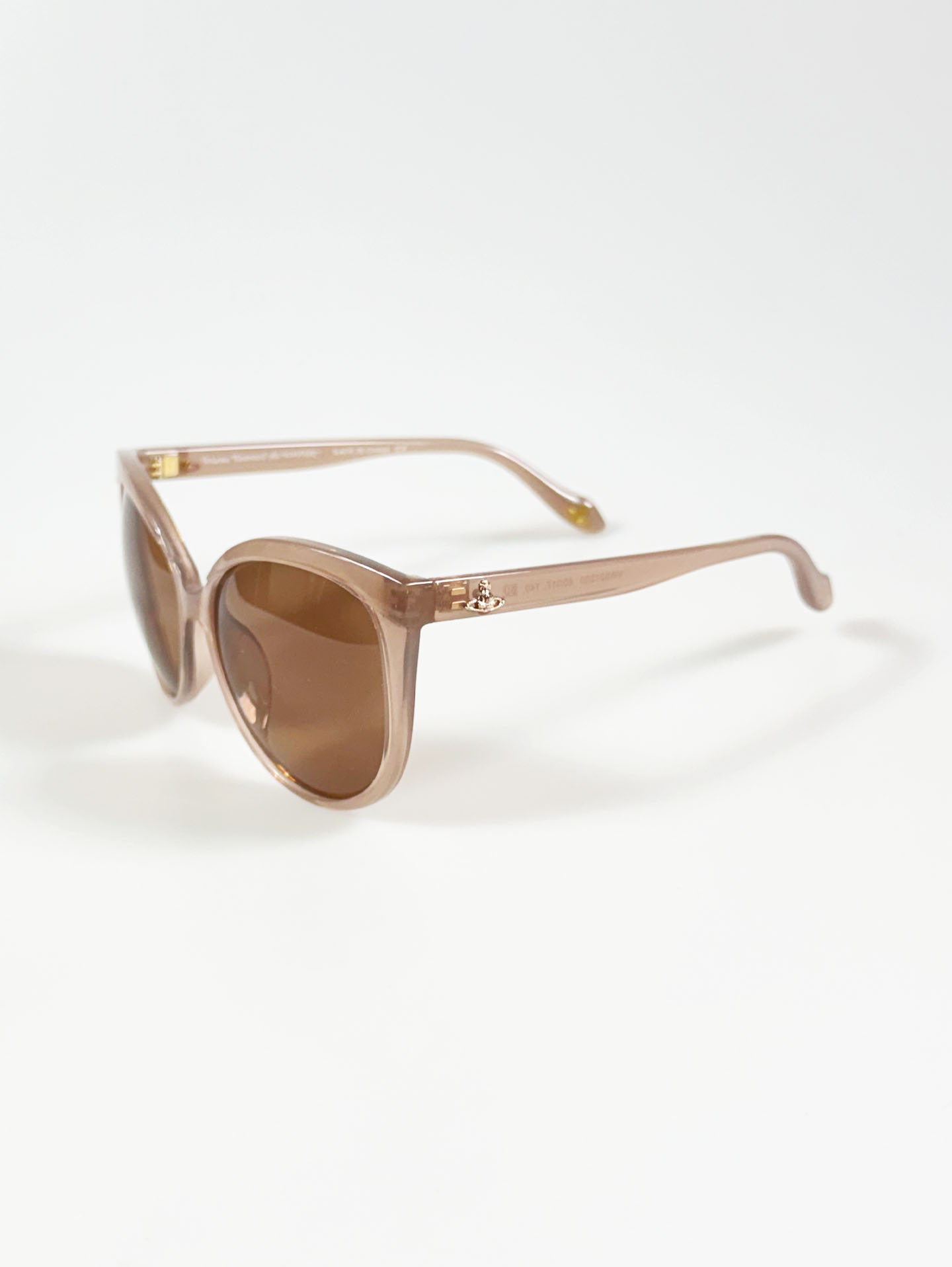 Vivienne Westwood Anglomania Nude Pink Oversized Butterfly Frame Sunglasses