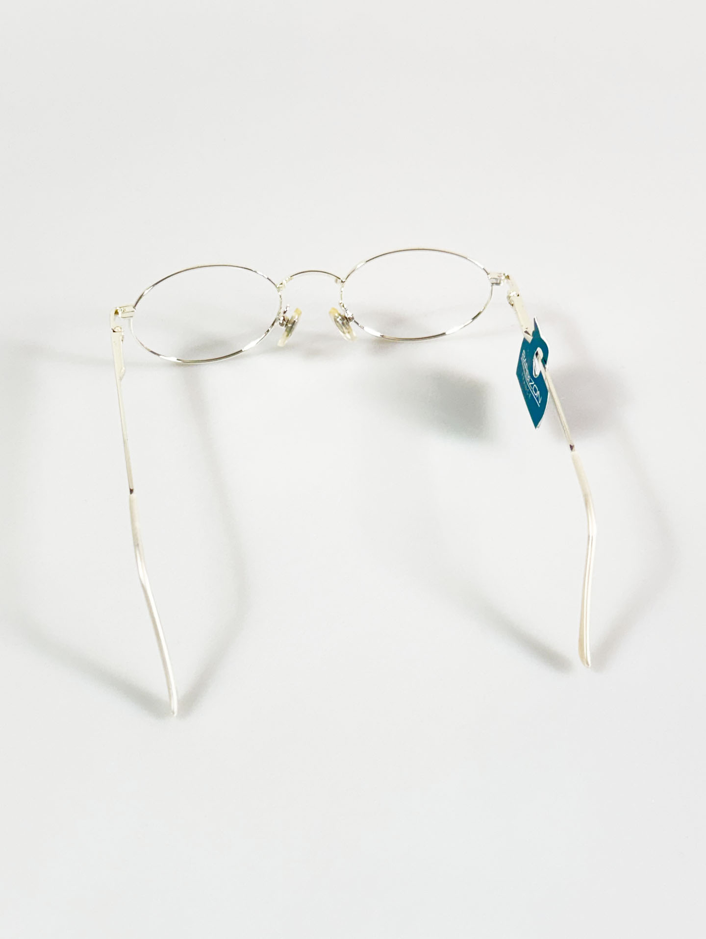 BARBIZON Silver Slim Oval Metal Glasses