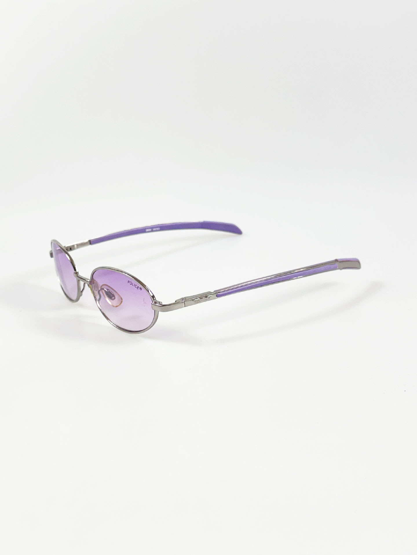 POLICE Gunmetal Slim Oval Tint Sunglasses