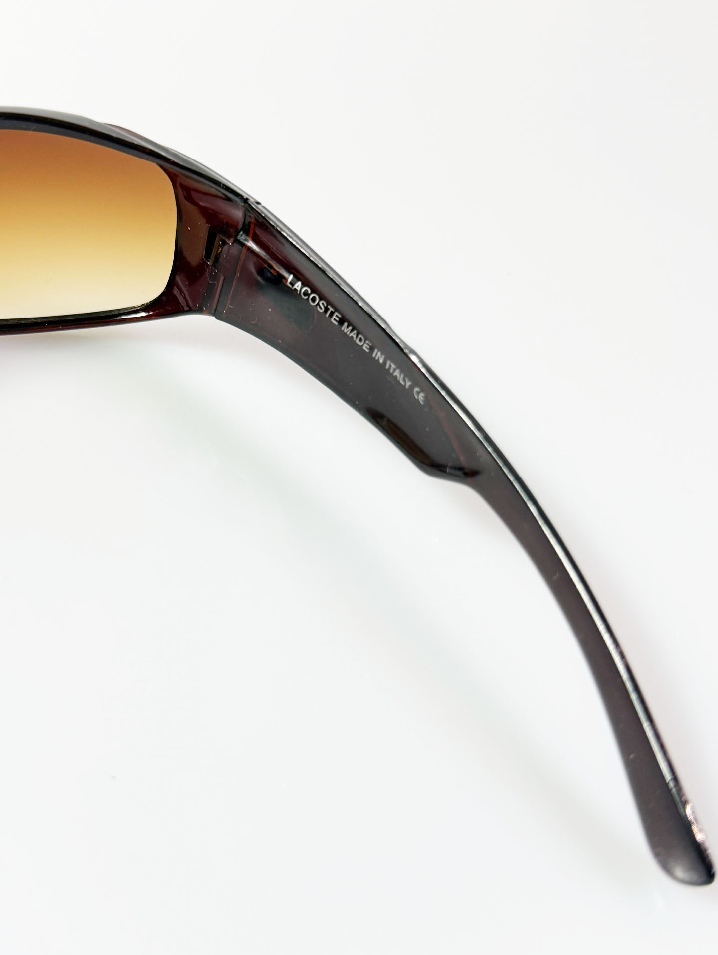 90's Lacoste Square Wraparound Tinted Sunglasses