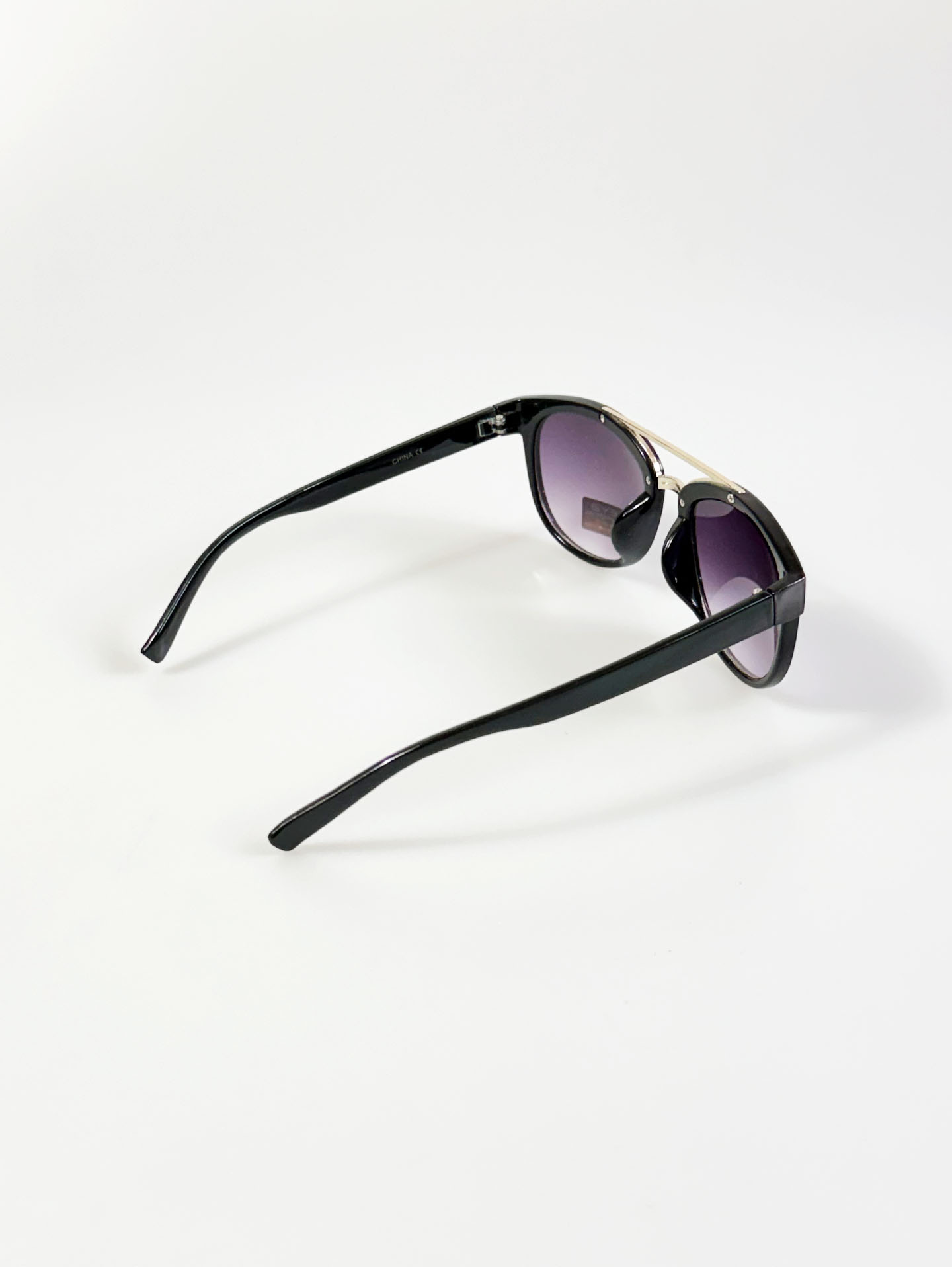 8EYED Black Two-Bridge Square Frame Sunglasses