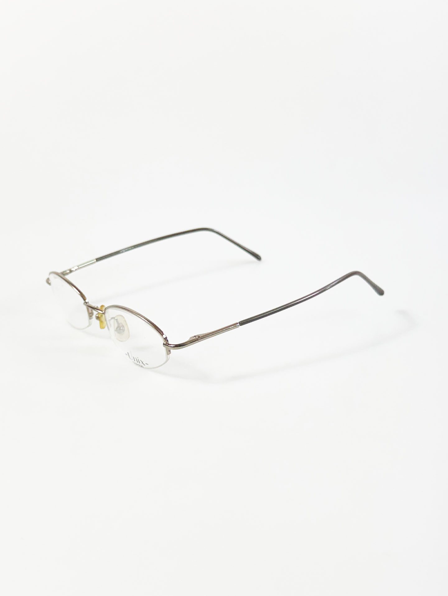 UNIX Half-Rim Silver-Gold Oval Metal Glasses