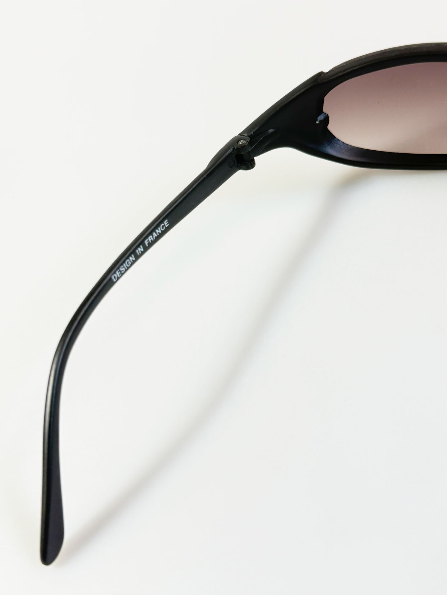 LEON Wraparound Black Frame Sunglasses