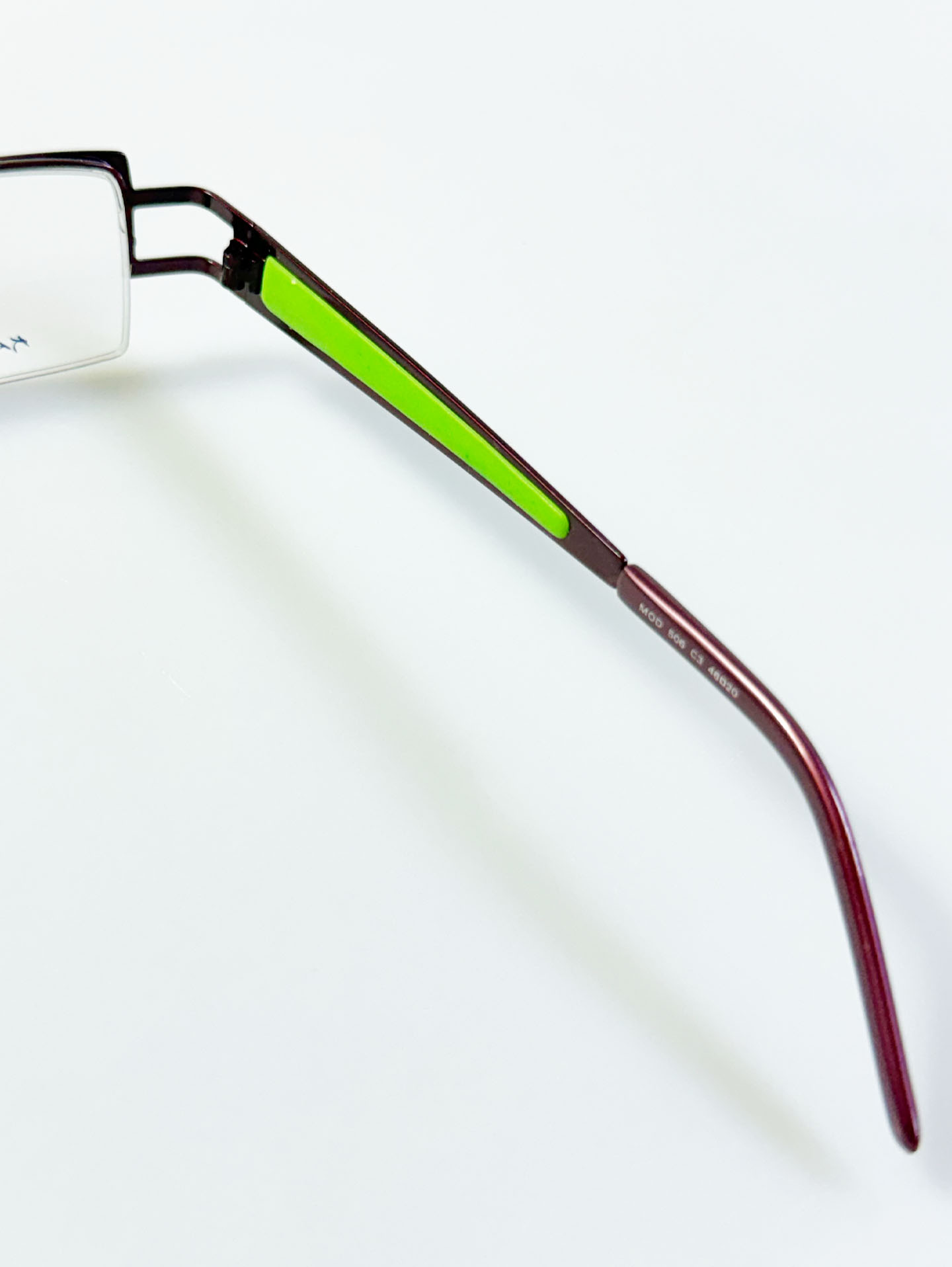 KARAYOKKO Square Half-Rim Metal Glasses