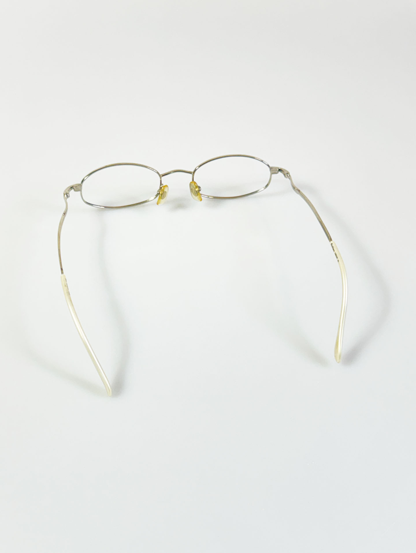 90’s RUCHIANO Silver Oval Metal Frame Glasses