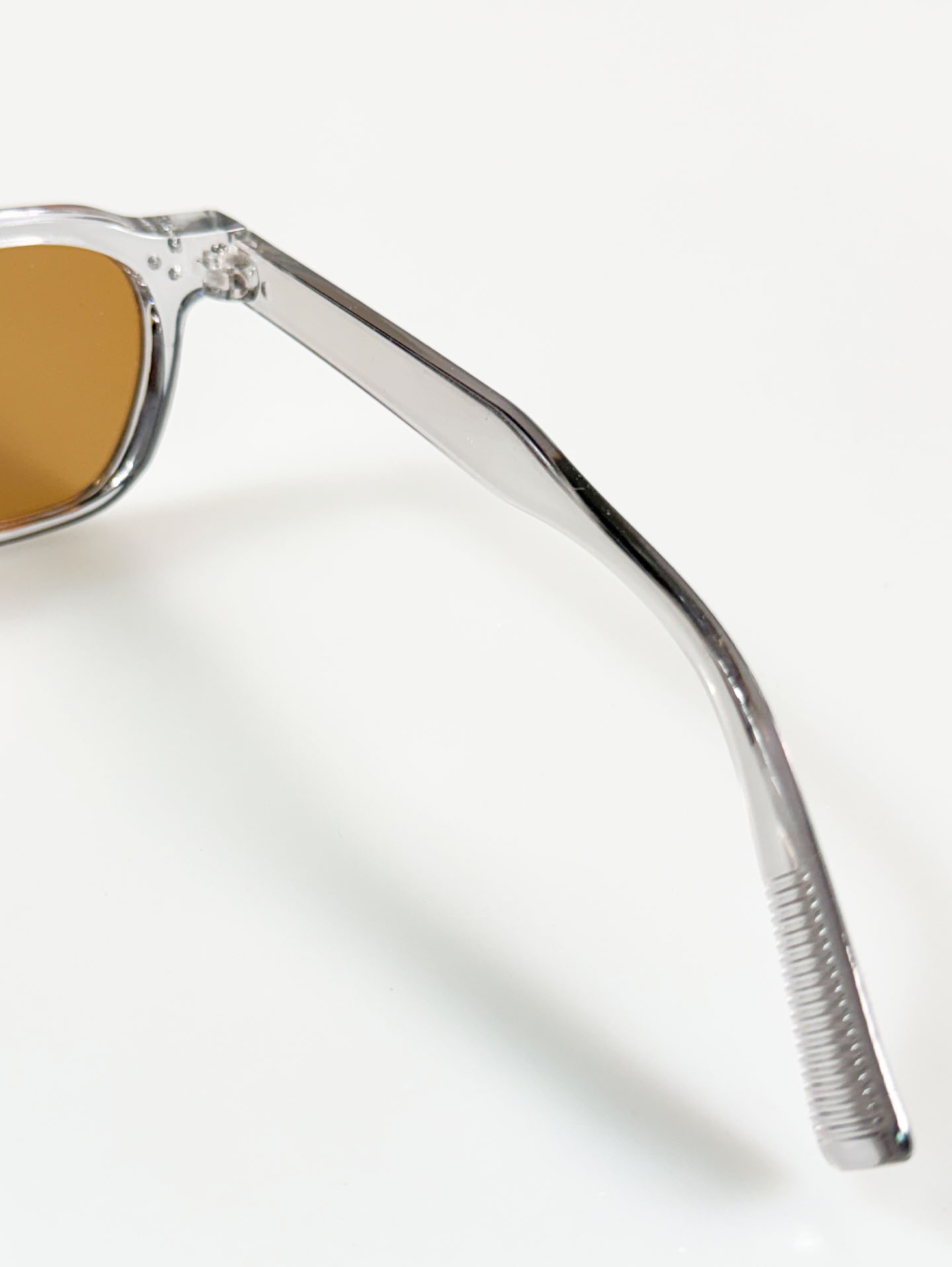 Smoke Gray Crystal Bold Square Tint Sunglasses