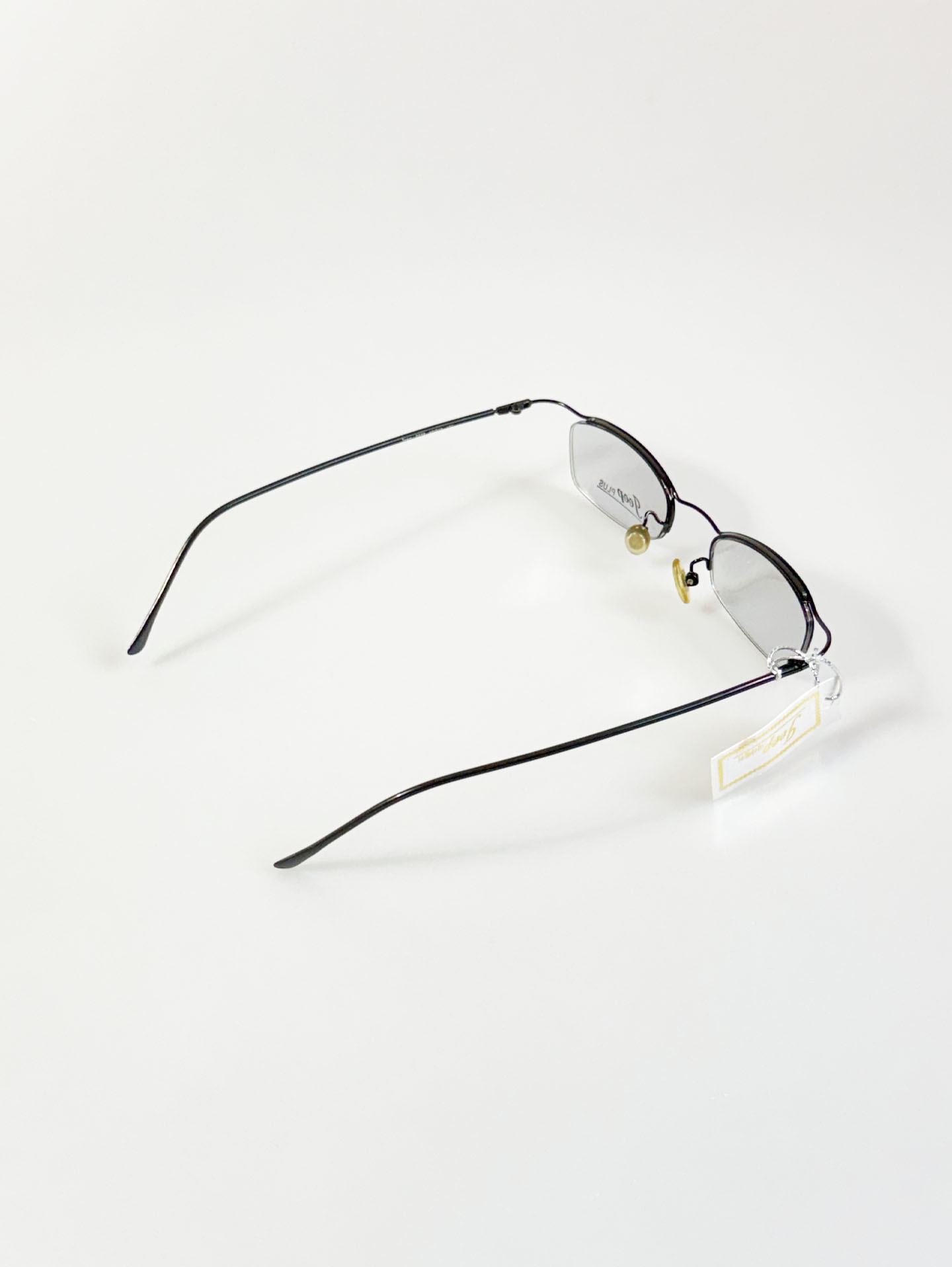 JEEP Black Half-Rim Square Metal Frame Glasses